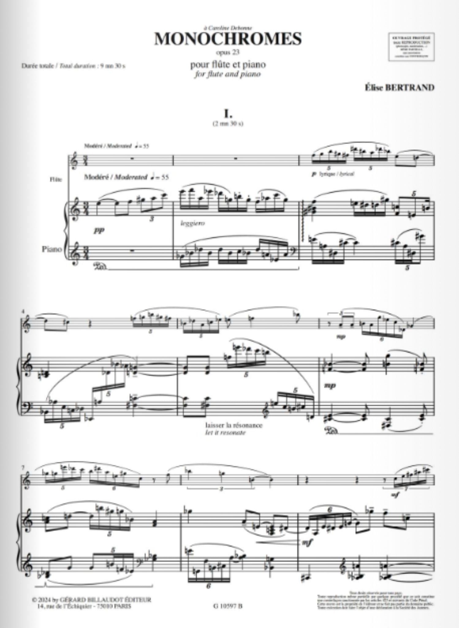 Monochromes, op. 23