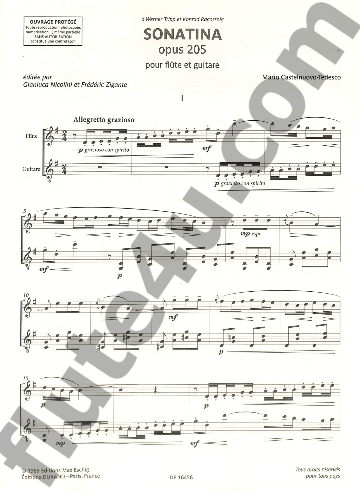 Castelnuovo-Tedesco, M :: Sonatina op. 205