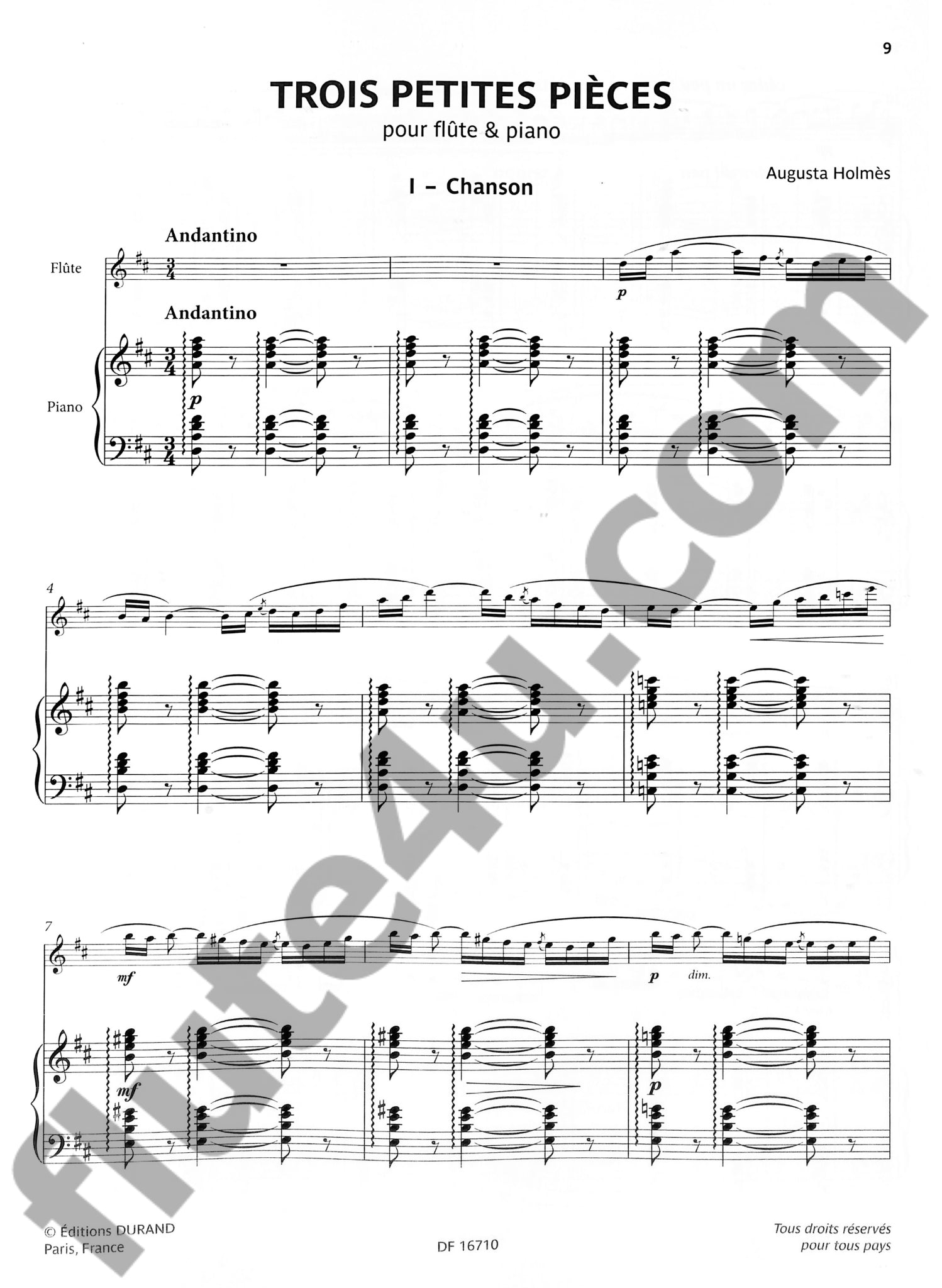 Various :: Selected French Works for Flute and Piano