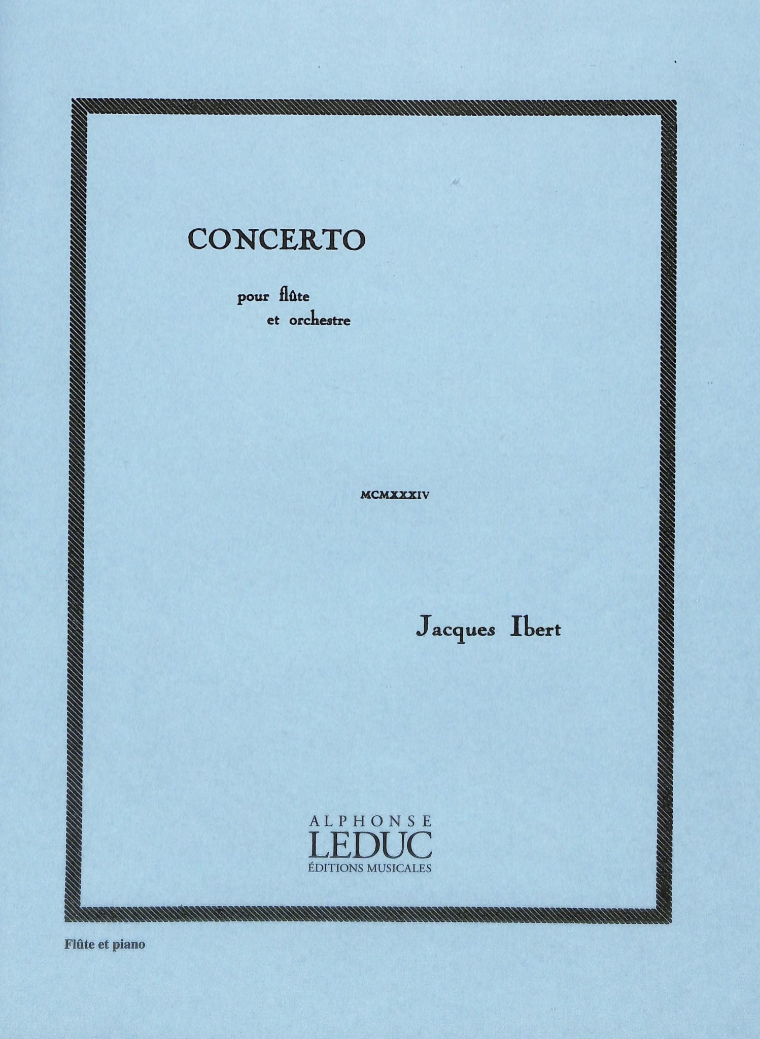 Ibert, J :: Concerto