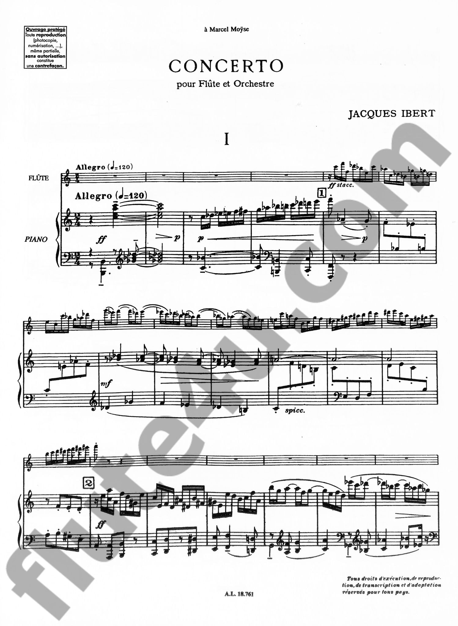 Ibert, J :: Concerto