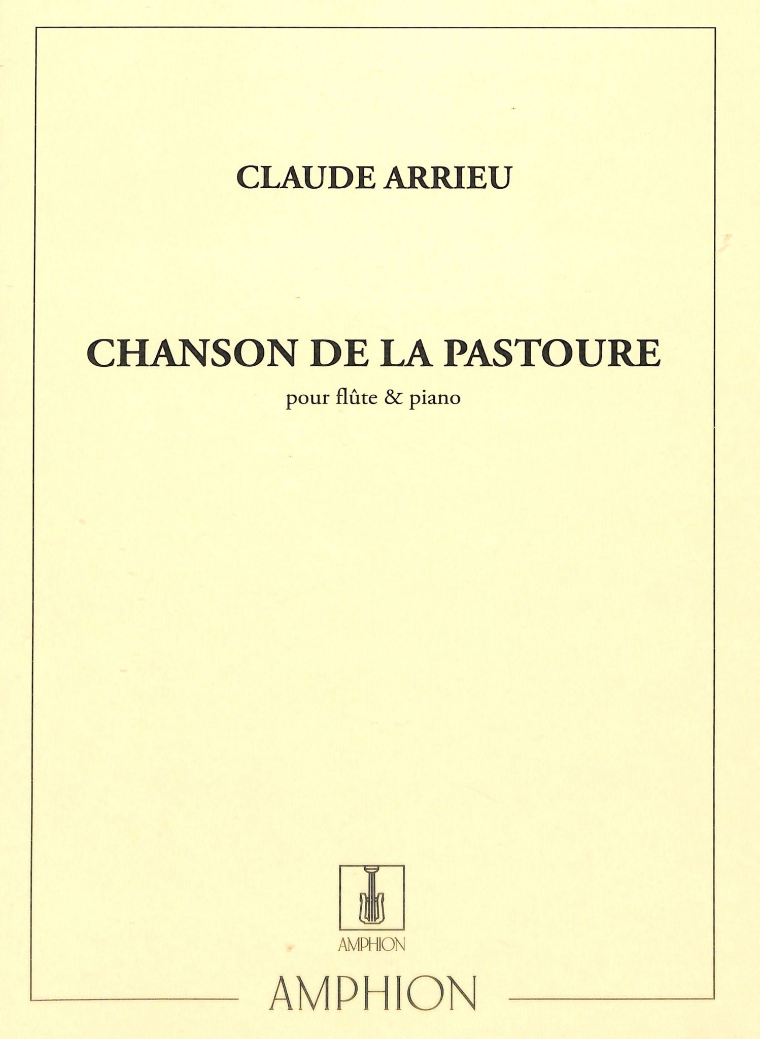 Arrieu, C :: Chanson de la Pastoure