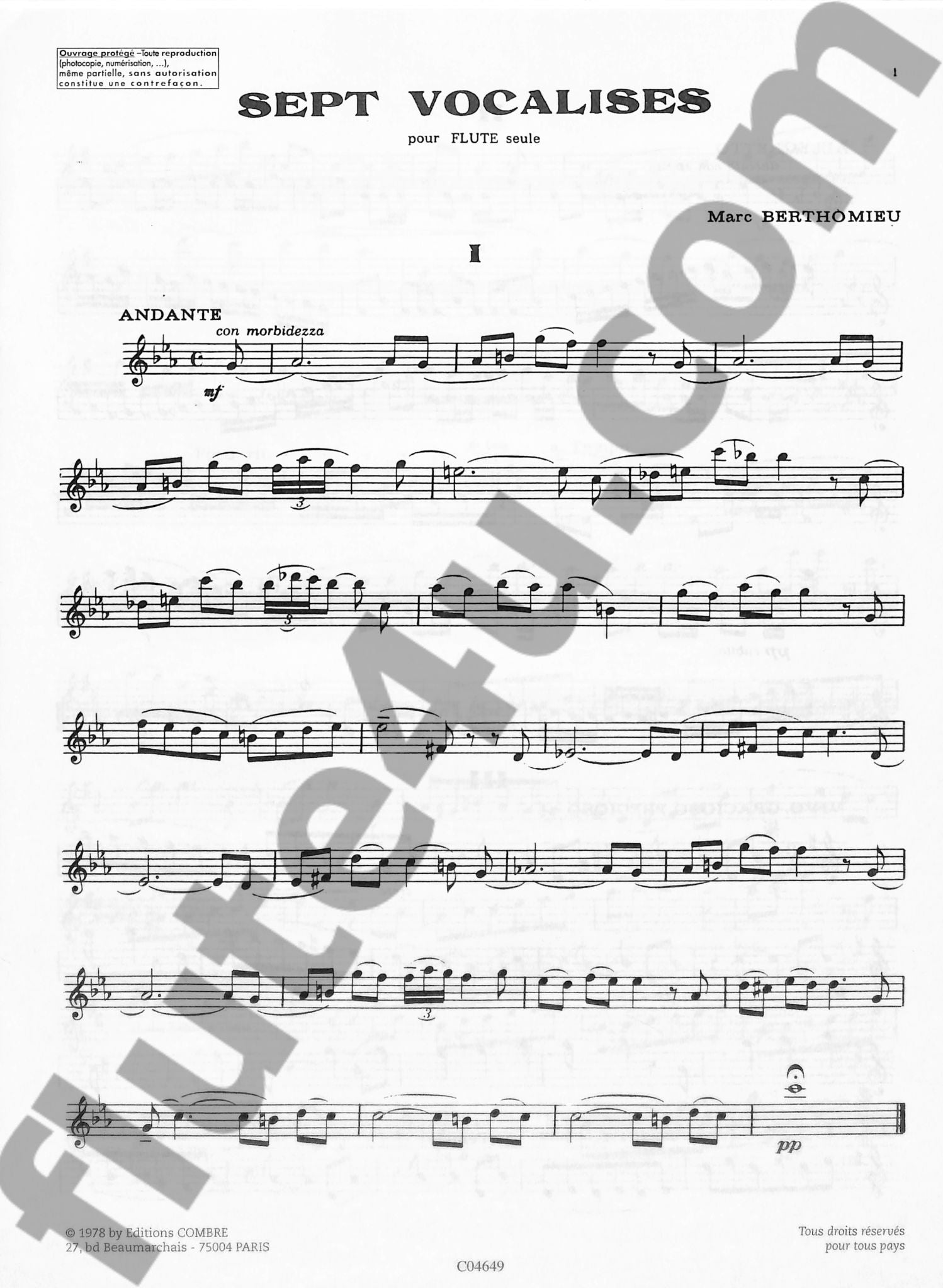 Berthomieu, M :: 7 Vocalises