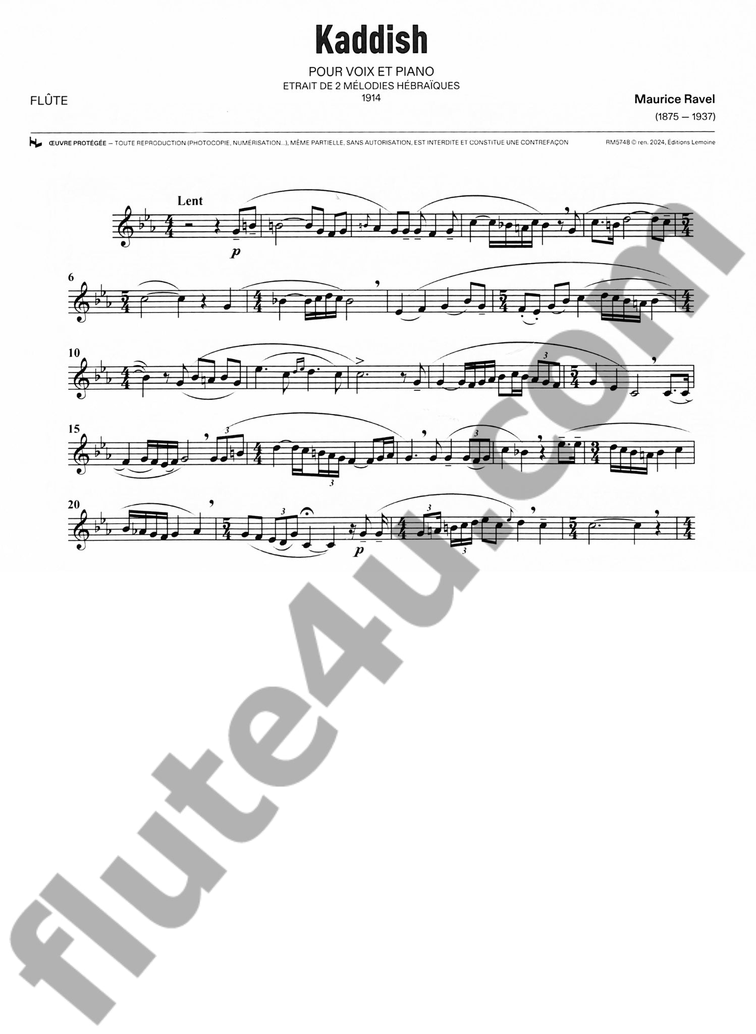 Ravel, M :: Kaddish
