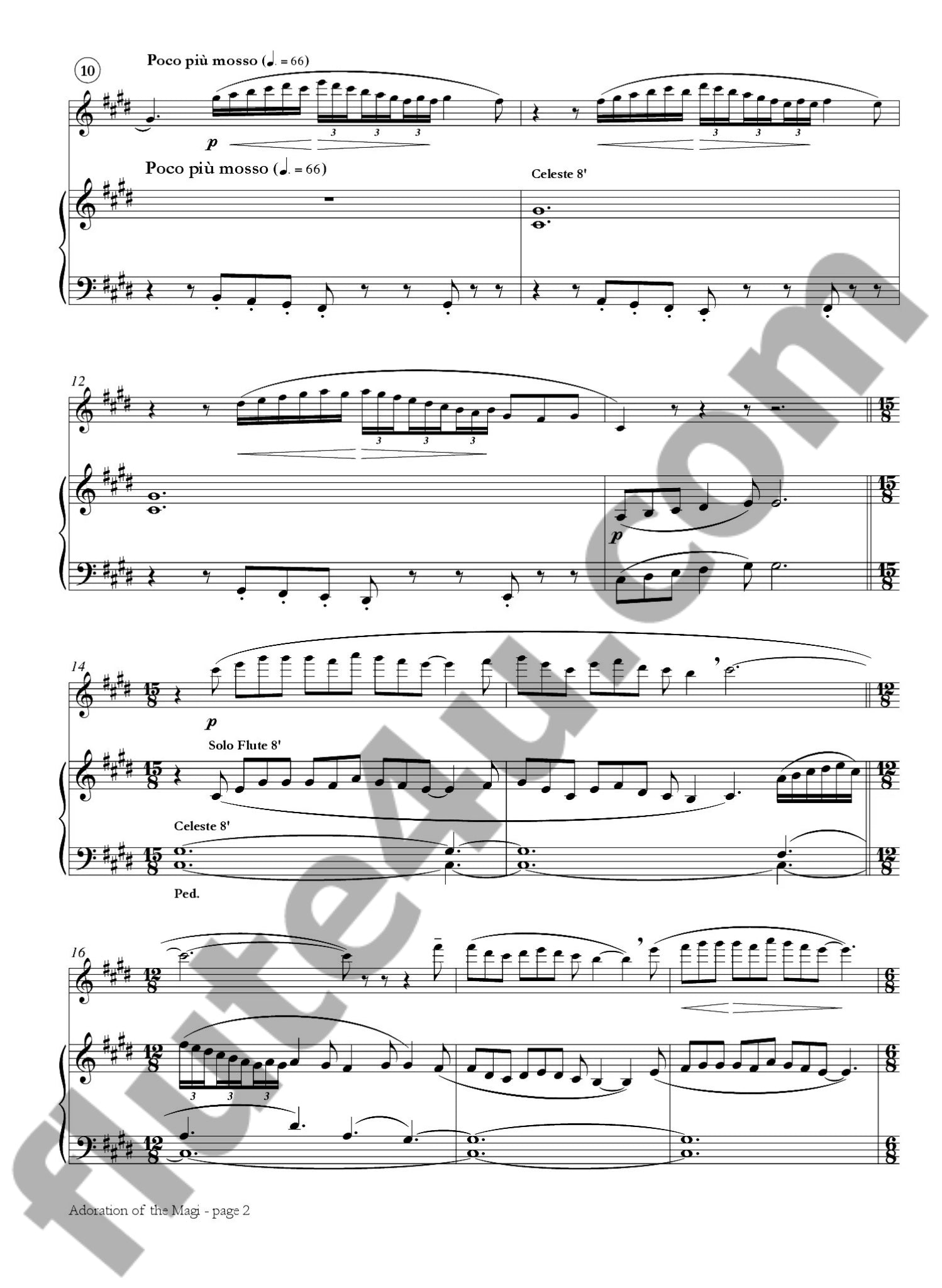 Respighi, O :: Adoration of the Magi (from Trittico Botticelliano)