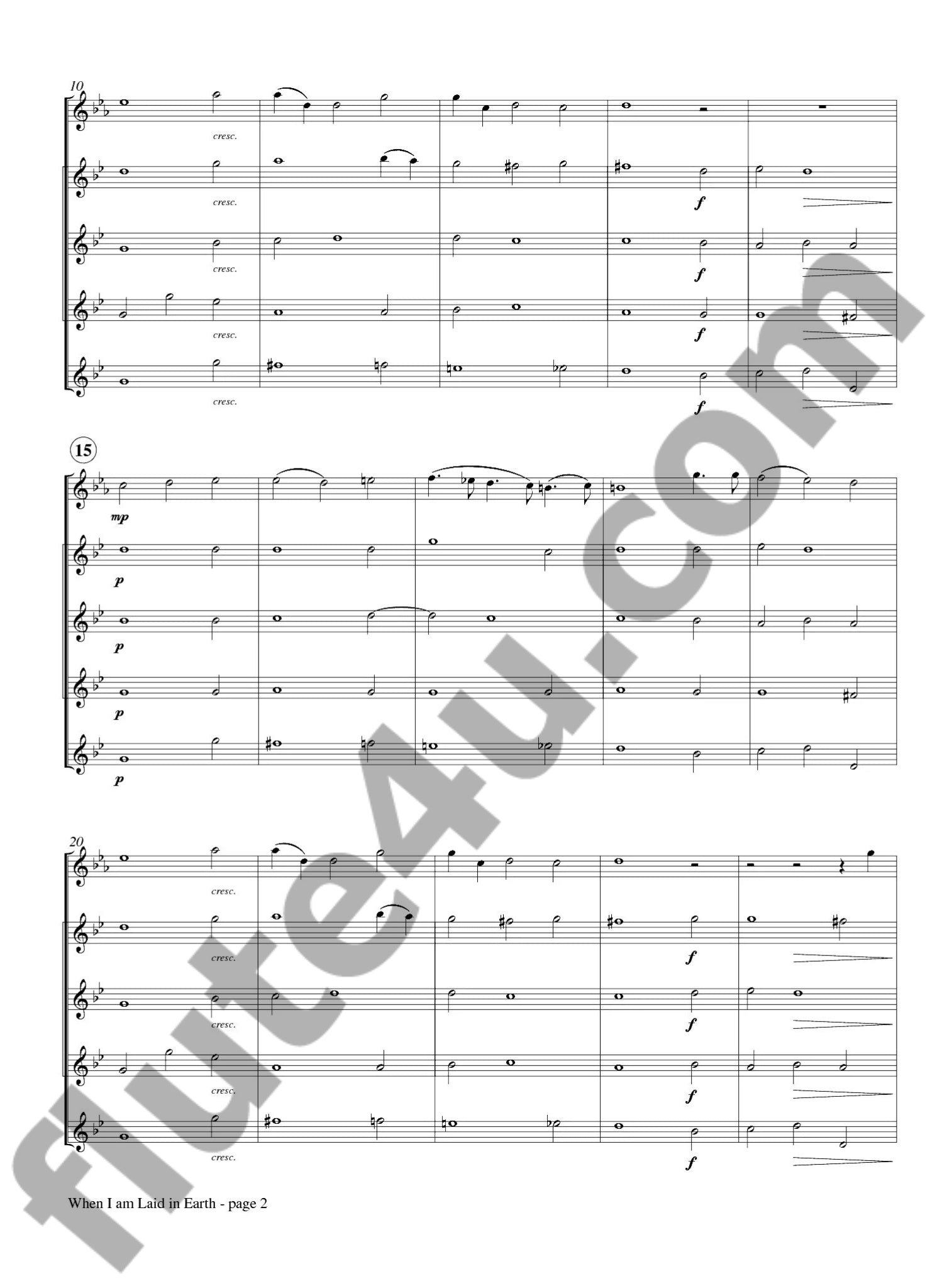 Purcell, H :: When I am Laid in Earth