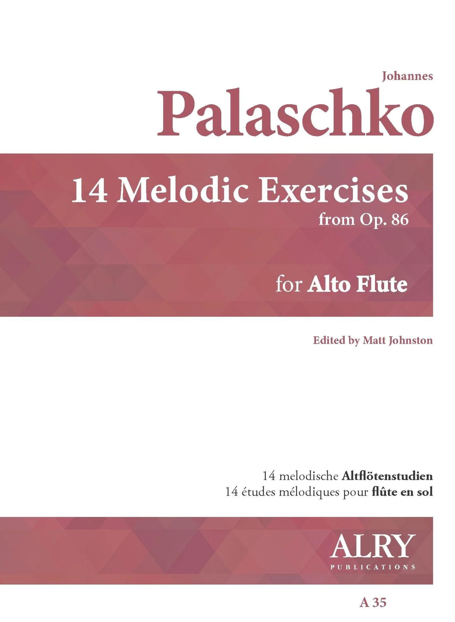 Palaschko, J :: 14 Melodic Exercises from Op. 86