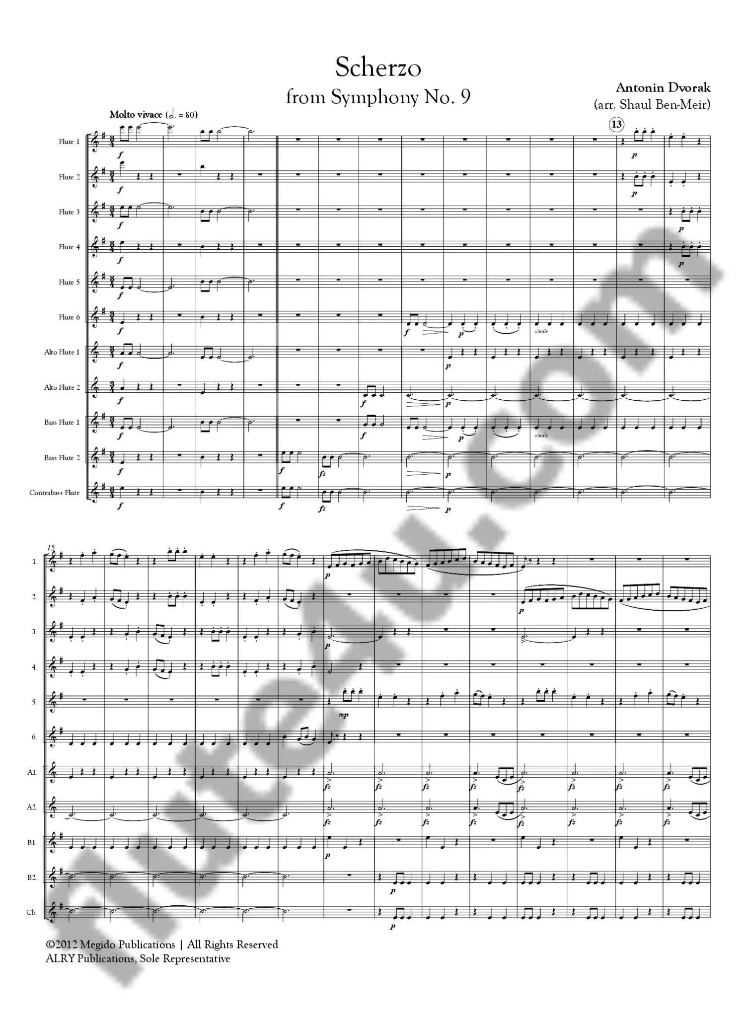 Dvorak, A :: Scherzo from Symphony No. 9