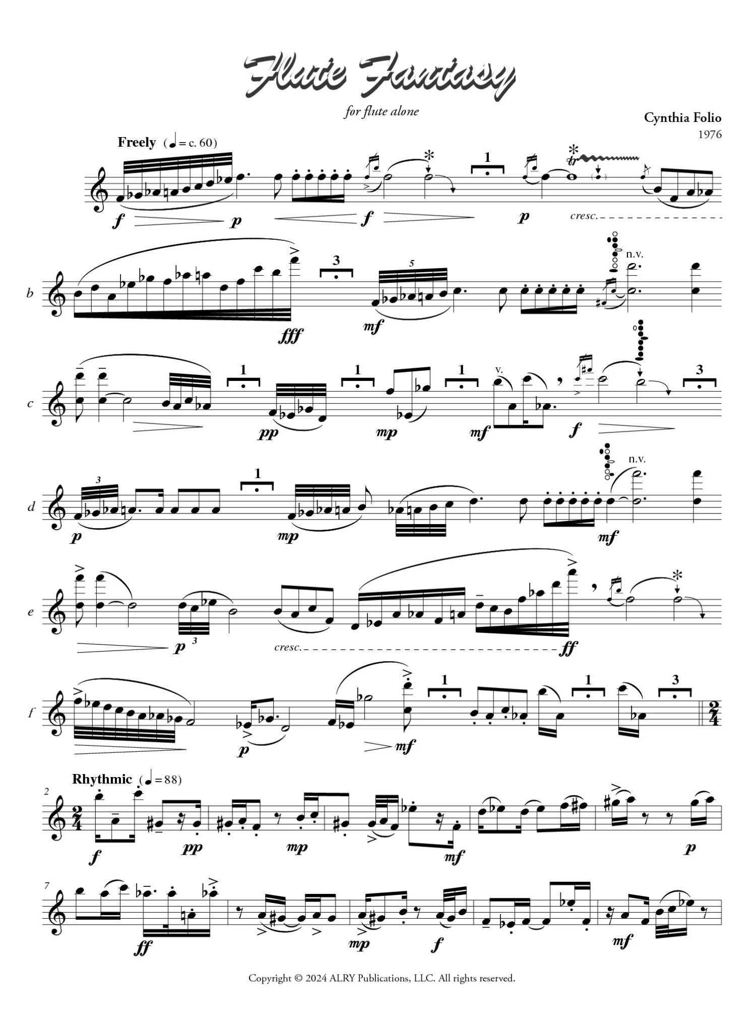 Folio, C :: Flute Fantasy