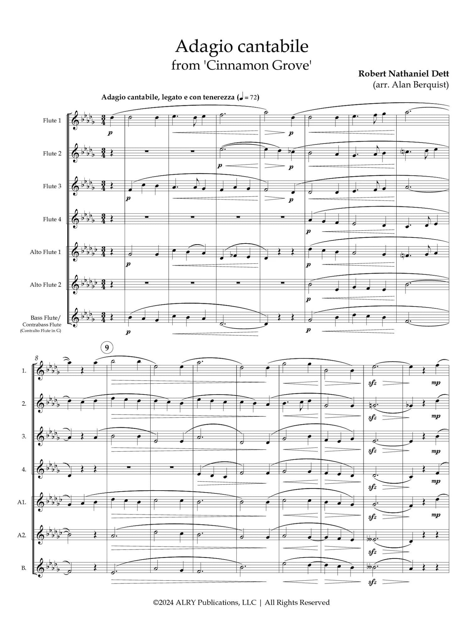 Adagio Cantabile from 'Cinnamon Grove'