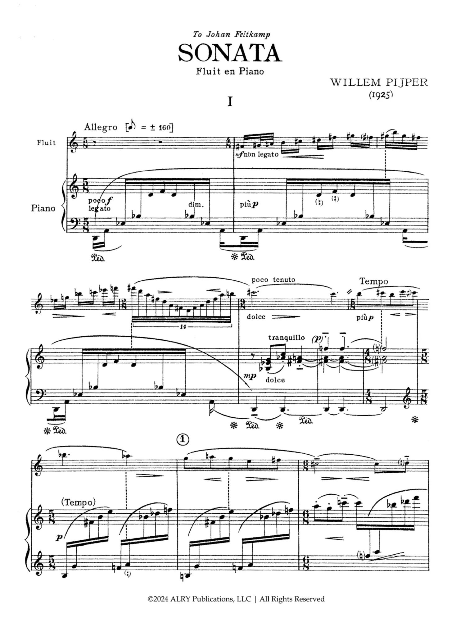 Pijper, W :: Sonata