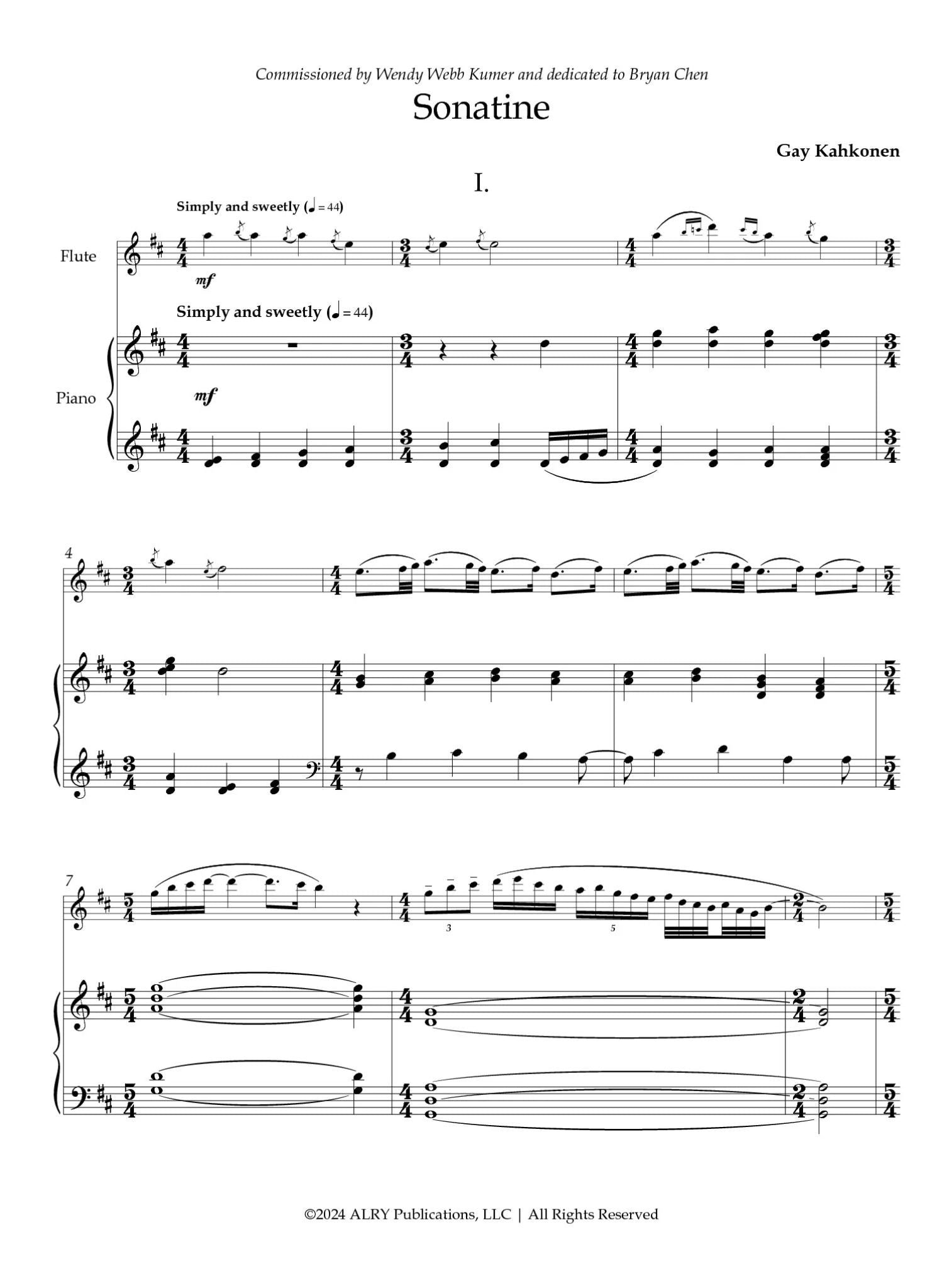 Kahkonen, G :: Sonatine
