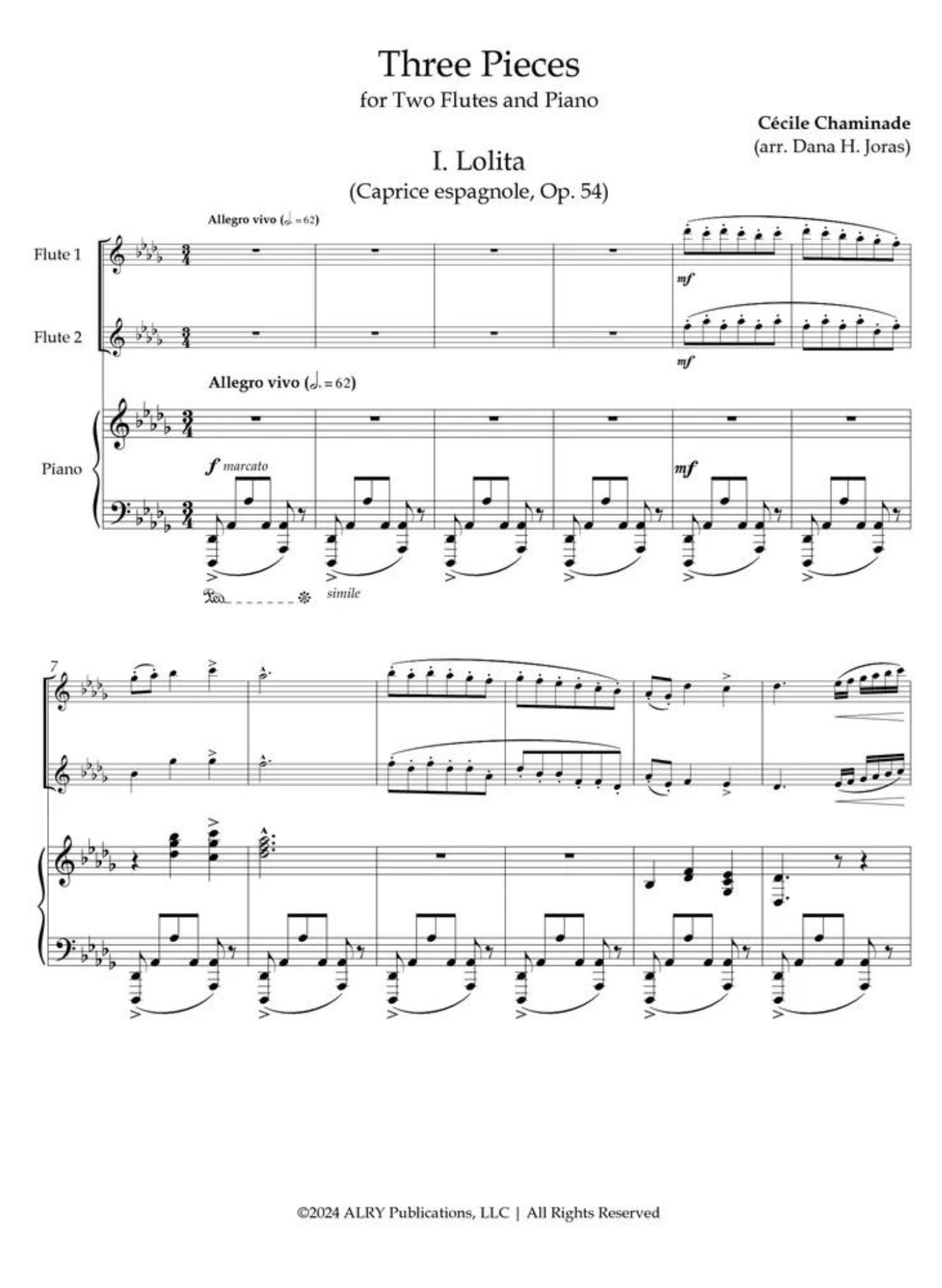 Chaminade, C :: Three Pieces