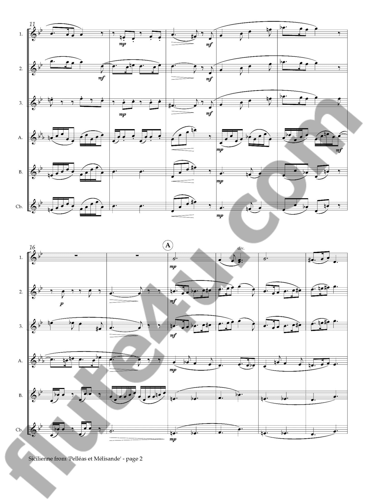 Faure, G :: Sicilienne from 'Pelleas et Melisande'