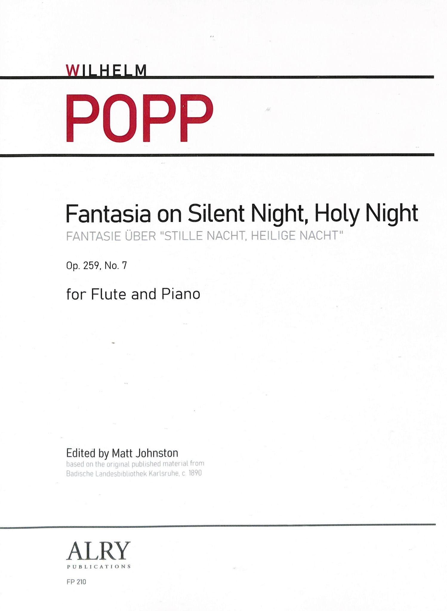 Popp, W :: Fantasia on Silent Night, Holy Night