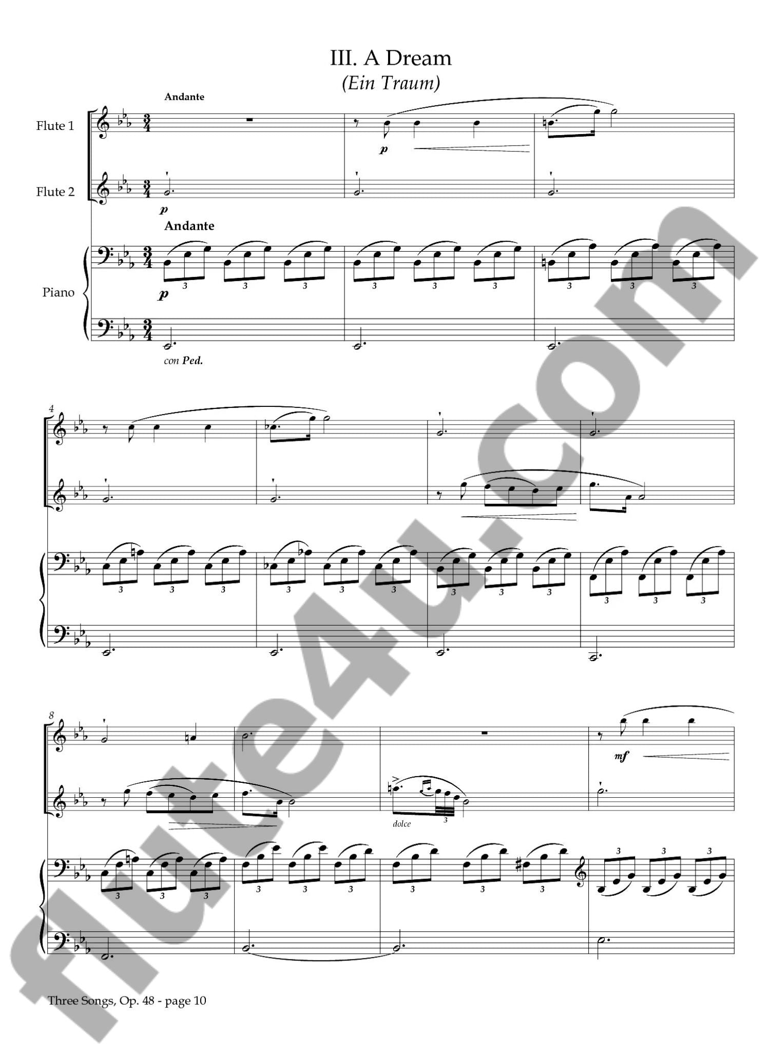 Grieg, E :: Three Songs, op. 48