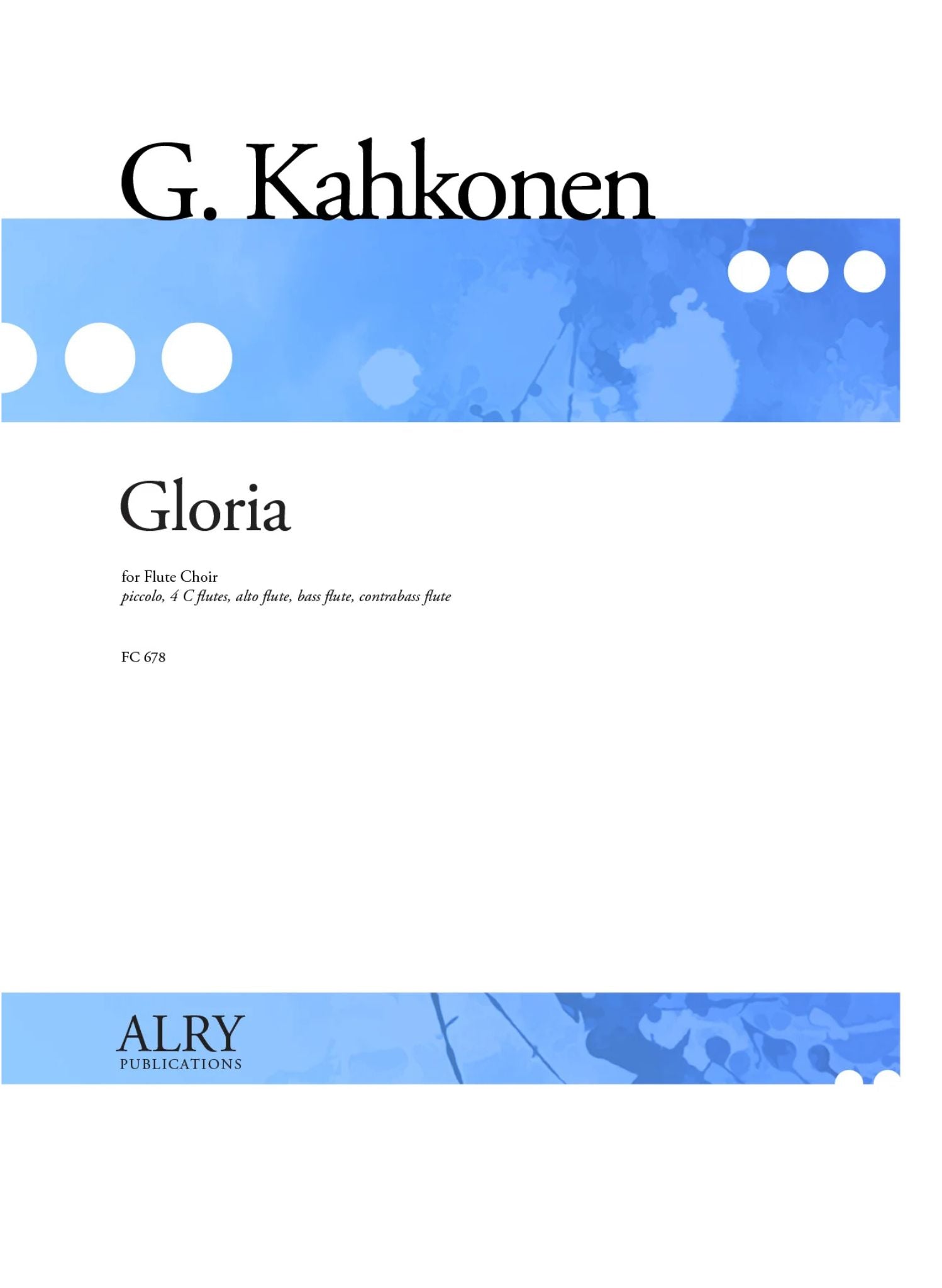 Kahkonen, G :: Gloria