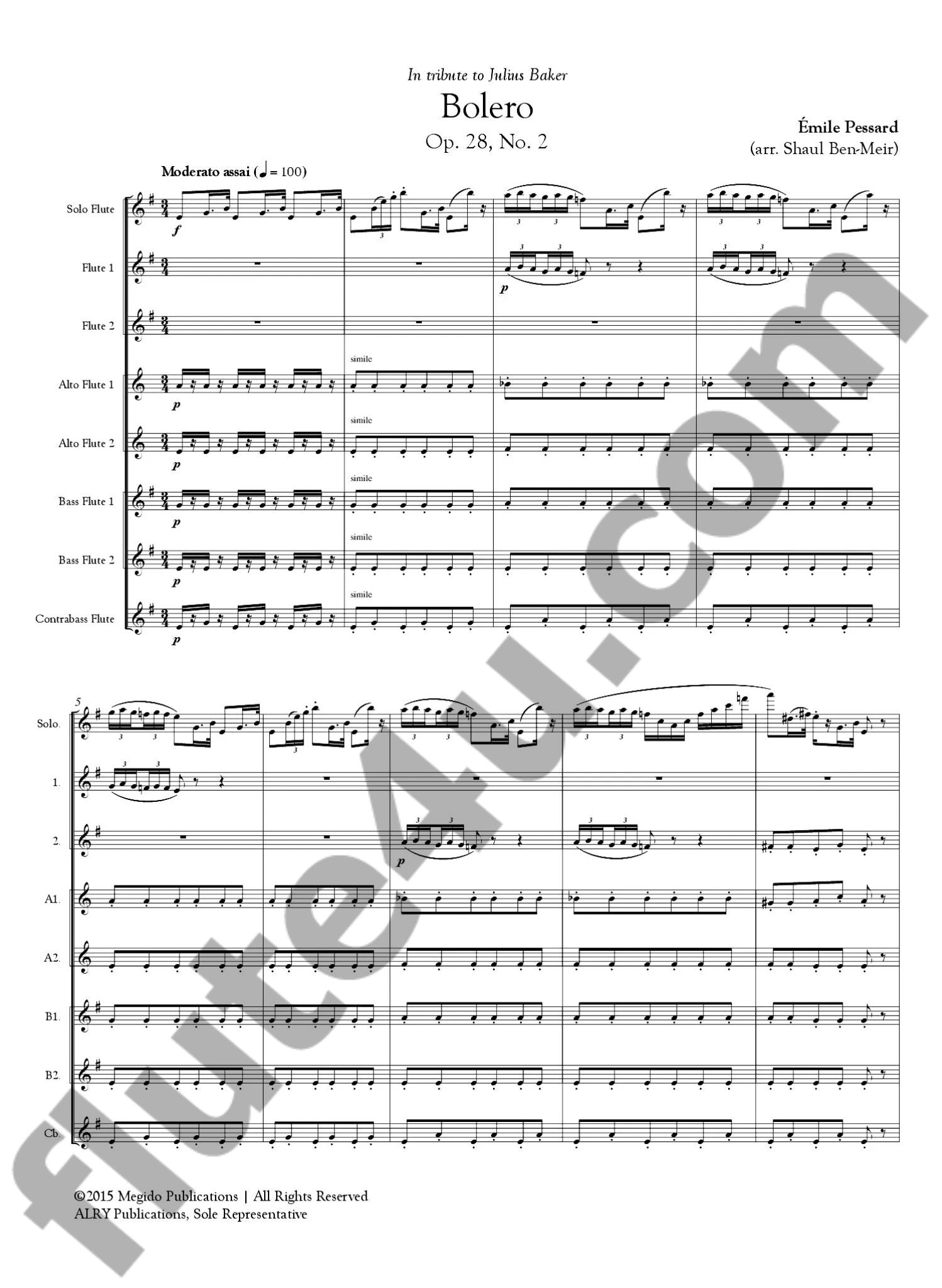 Pessard, E :: Bolero, Op. 28, No. 2