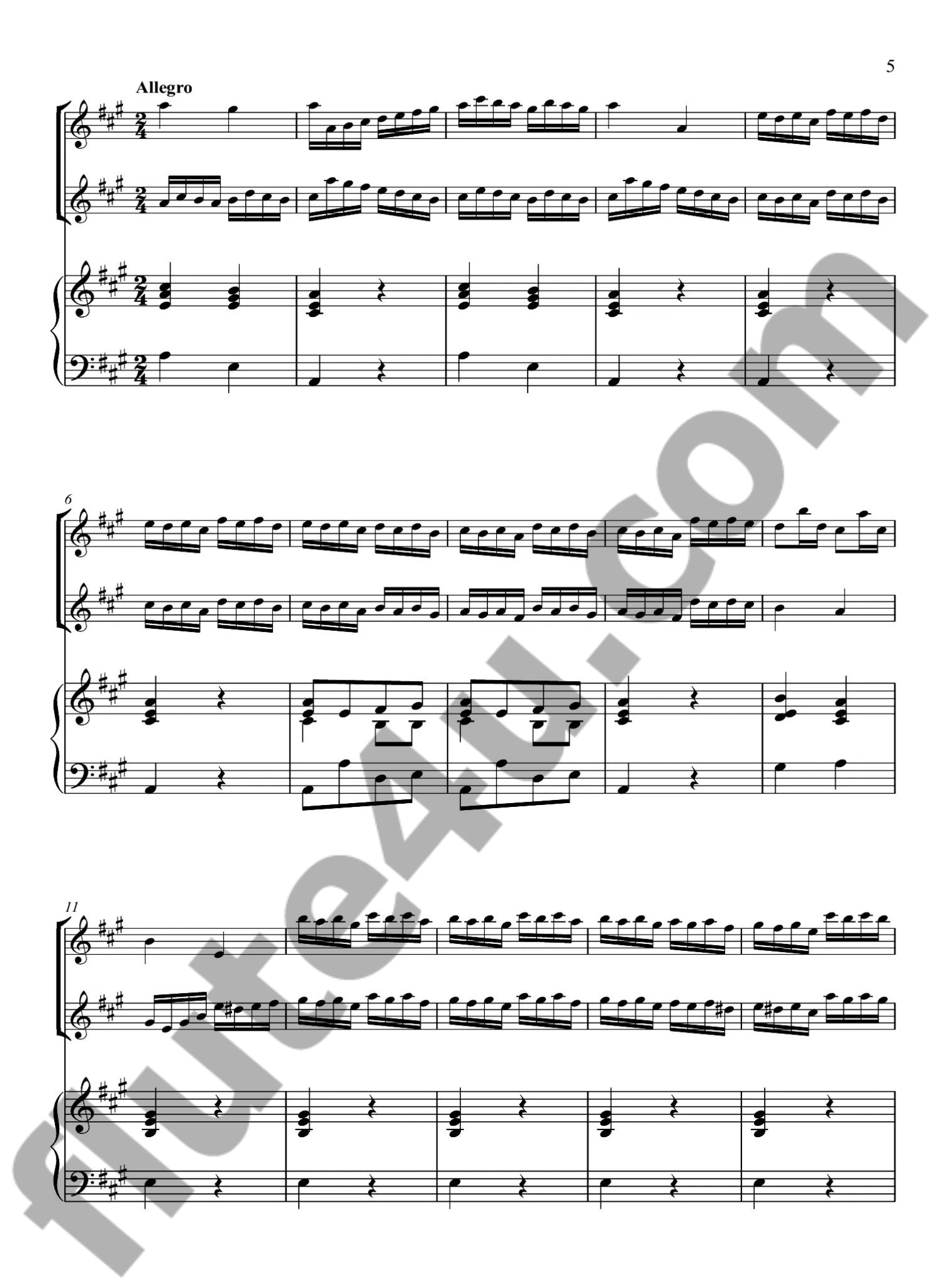 Buffardin, PG :: Concertino a 3