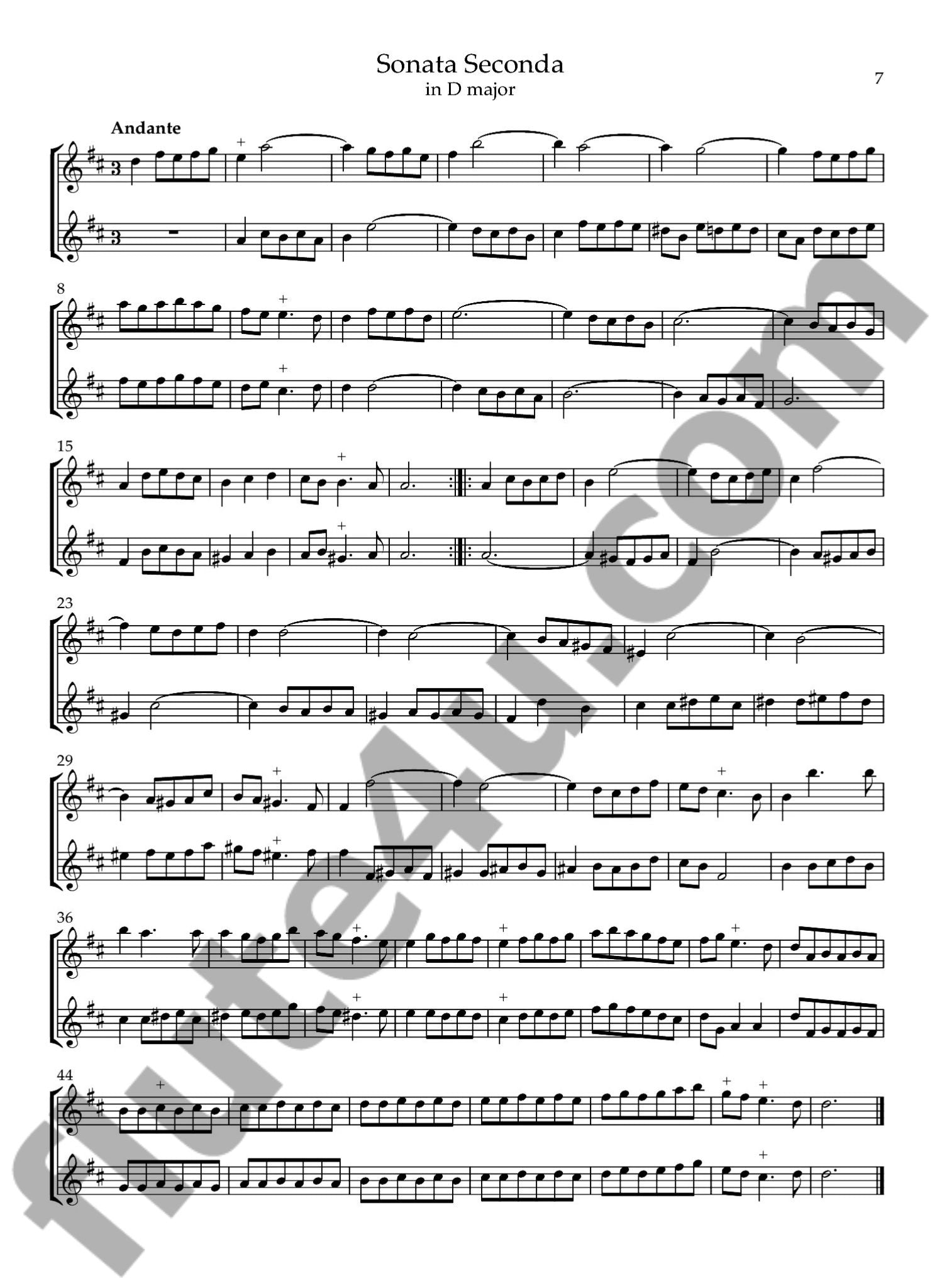 Loeillet, J :: Six Sonatas, Op. 4