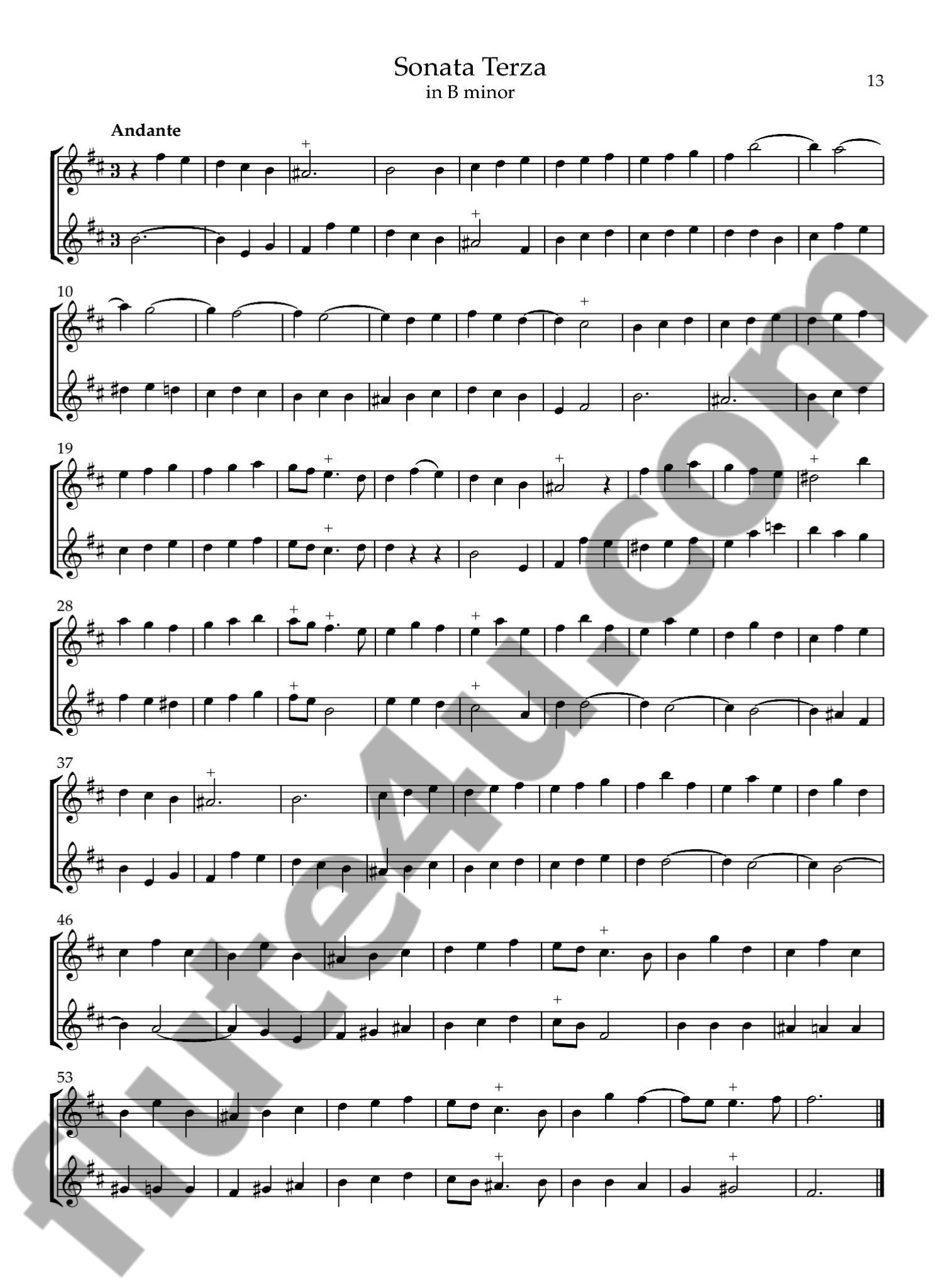Loeillet, J :: Six Sonatas, Op. 4