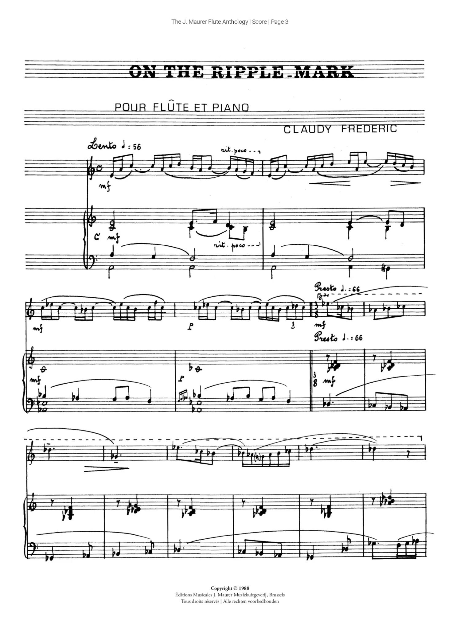The J. Maurer Flute Anthology