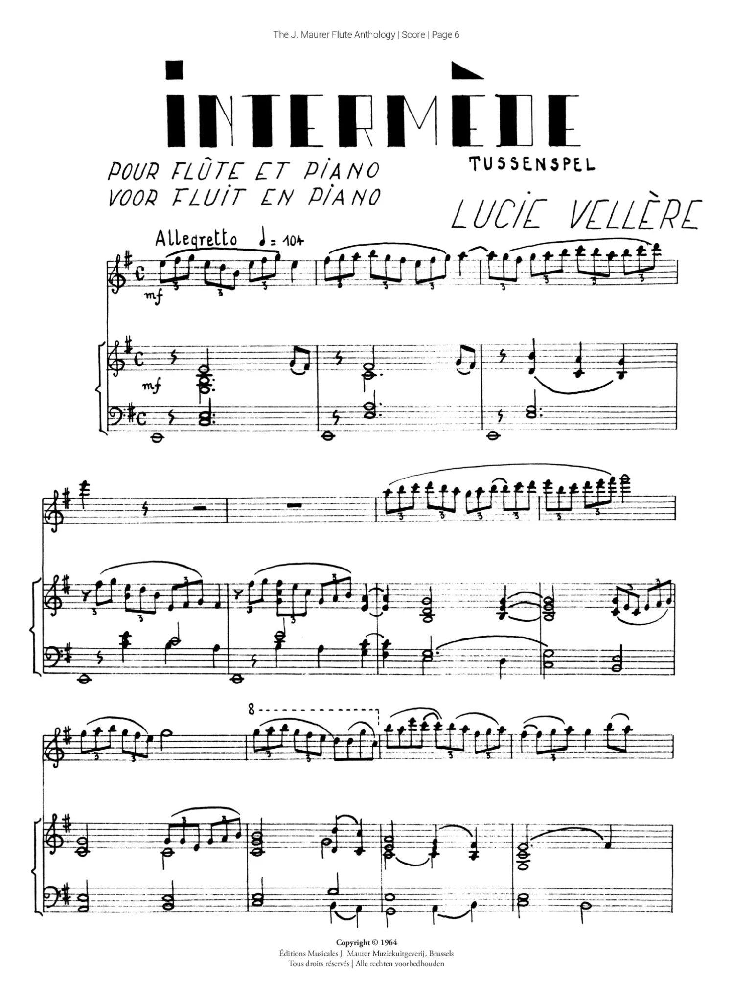 The J. Maurer Flute Anthology