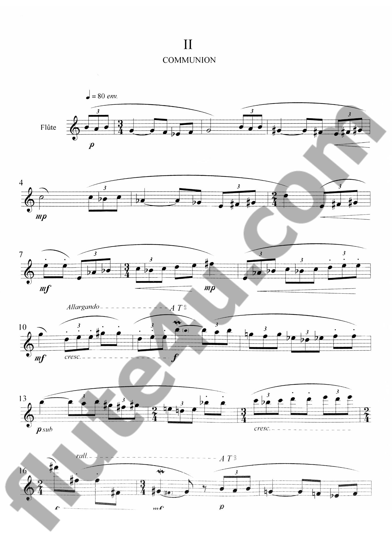 Mulsant, F :: Apres l'aube pour flute, op. 110