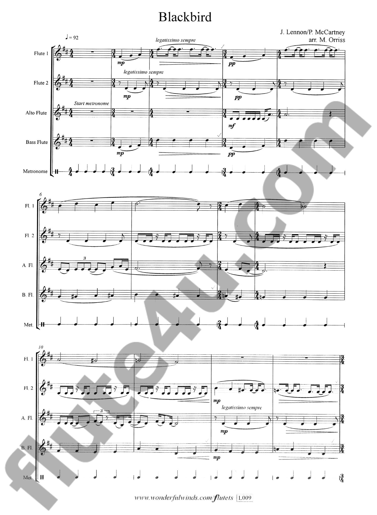 Lennon, J; McCartney, P :: Blackbird