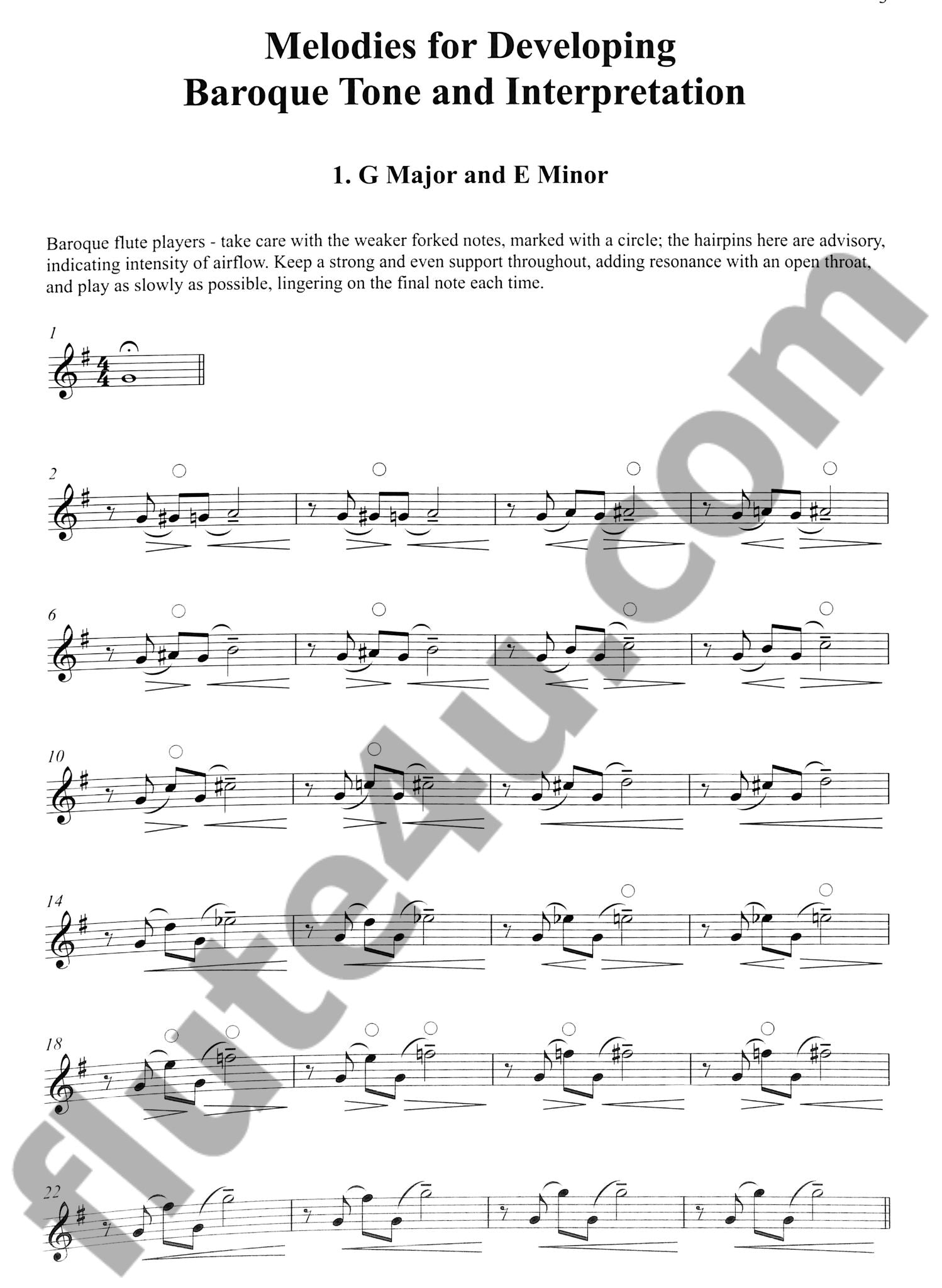 Walker, E :: Melodies for Developing Baroque Tone and Interpretation