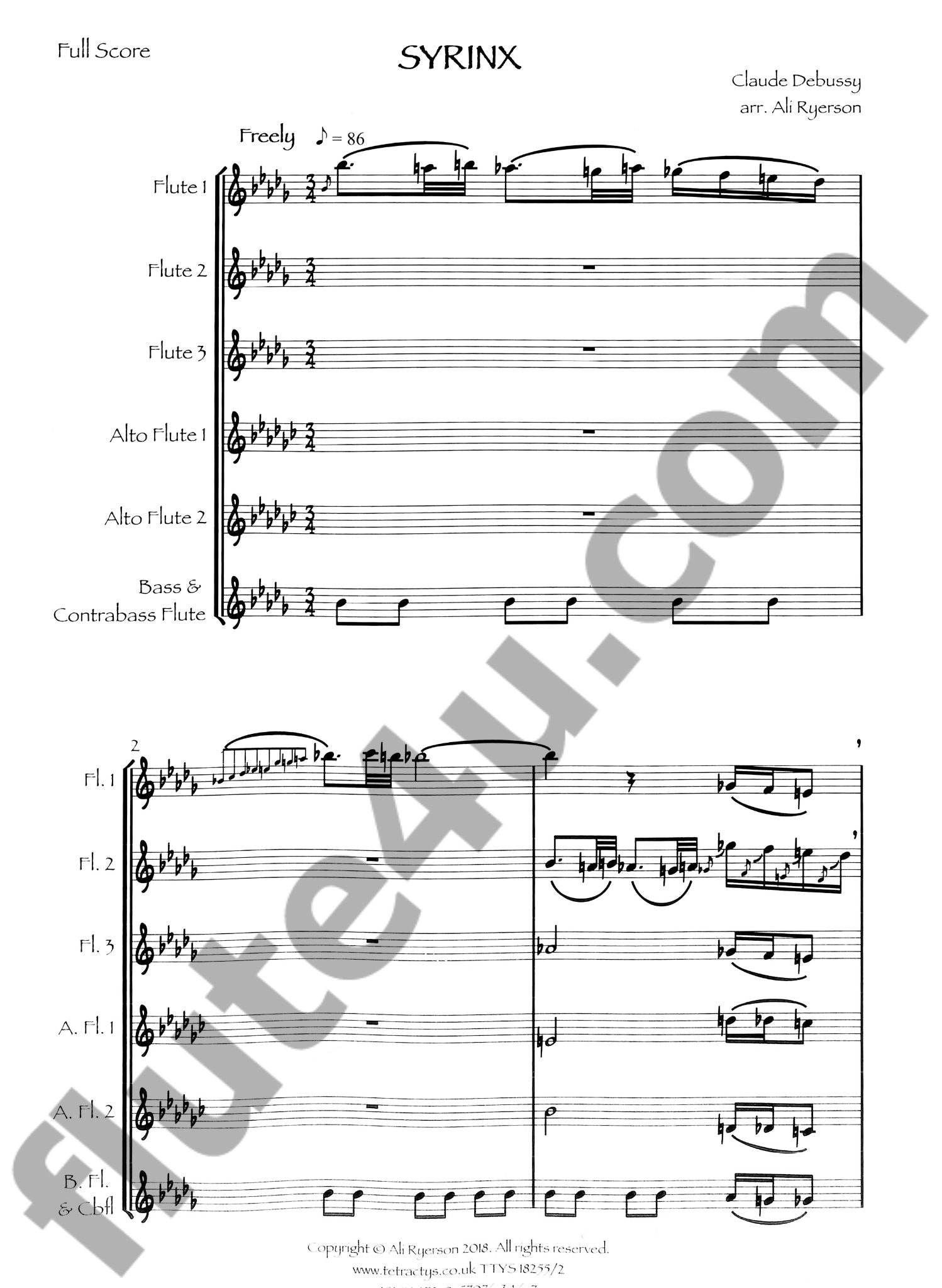 Debussy, C :: Syrinx Reimagined