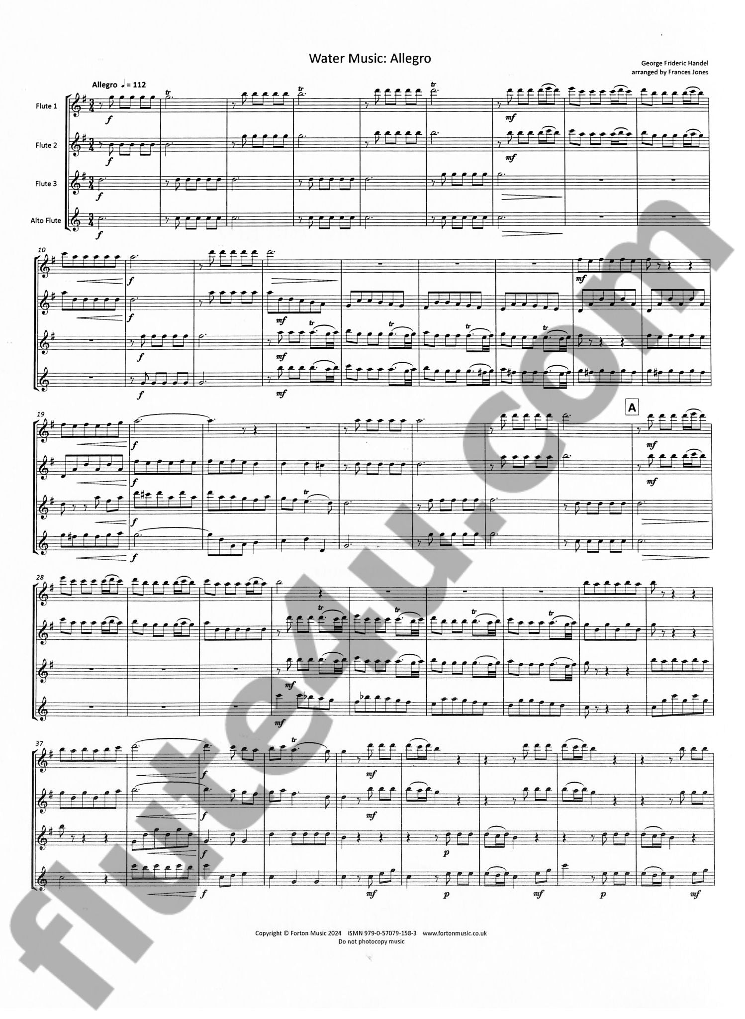 Handel, GF :: Water Music: Allegro