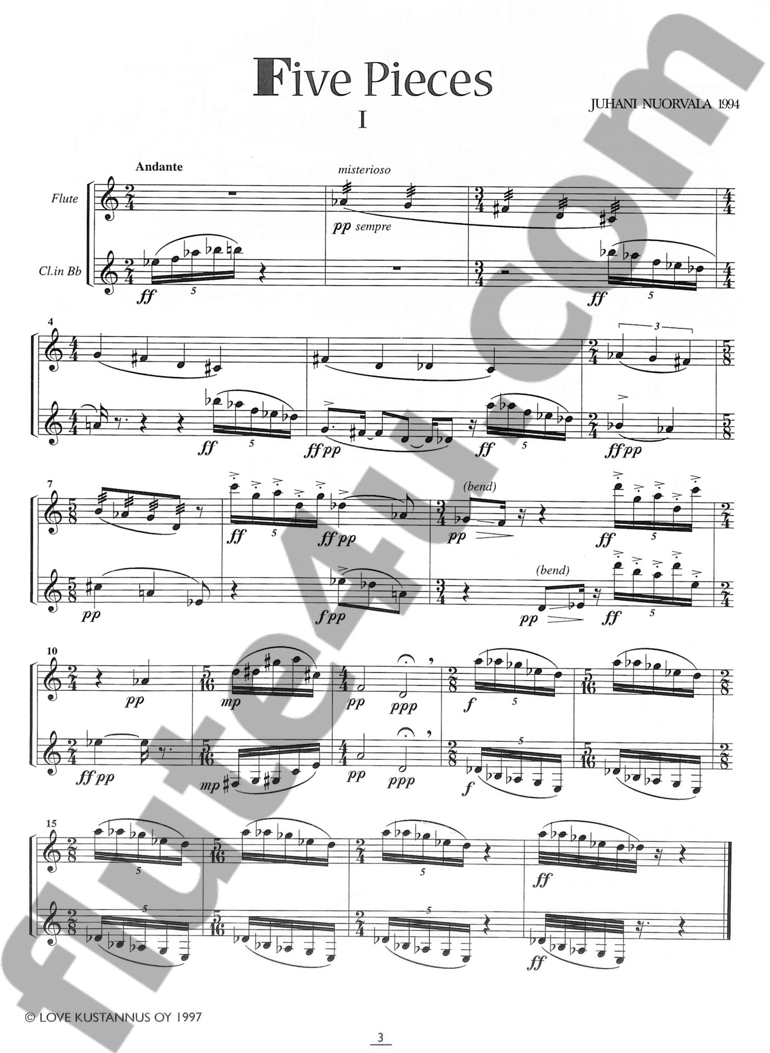 Nuorvala, J :: Five Pieces