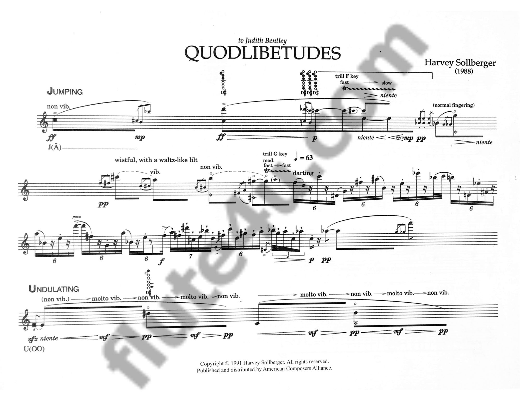 Sollberger, H :: Quodlibetudes