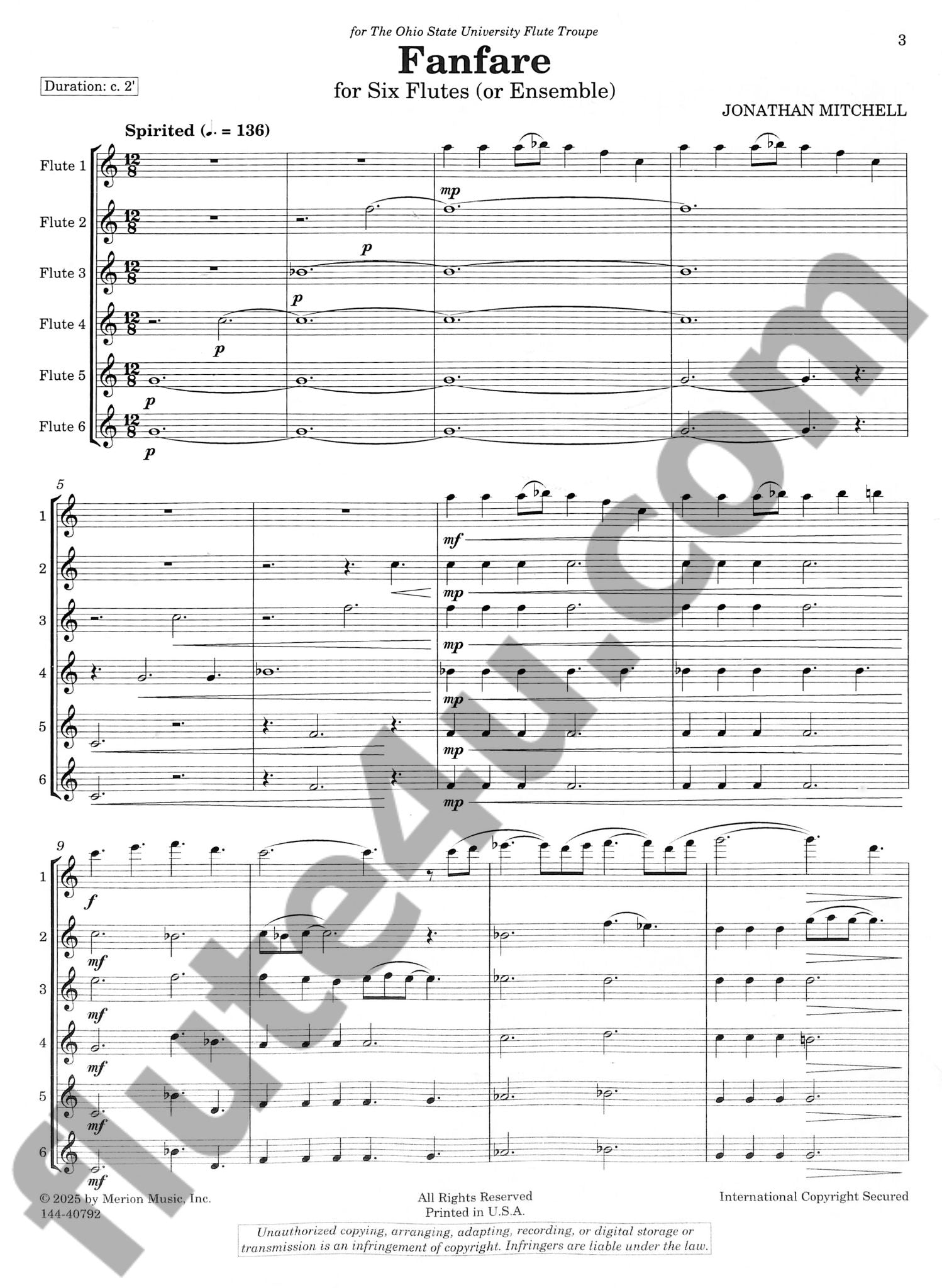 Mitchell, J :: Fanfare