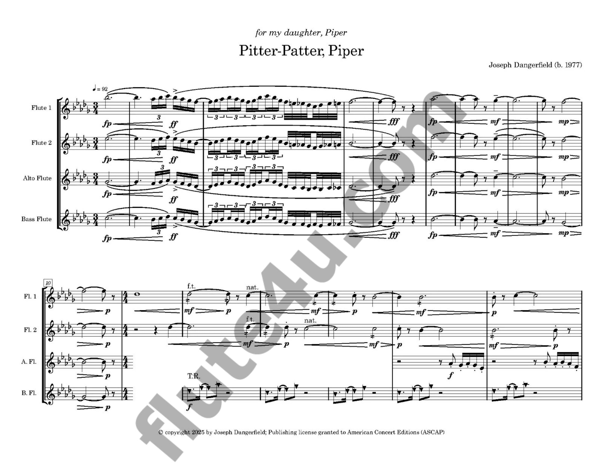 Dangerfield, J :: Pitter-Patter, Piper
