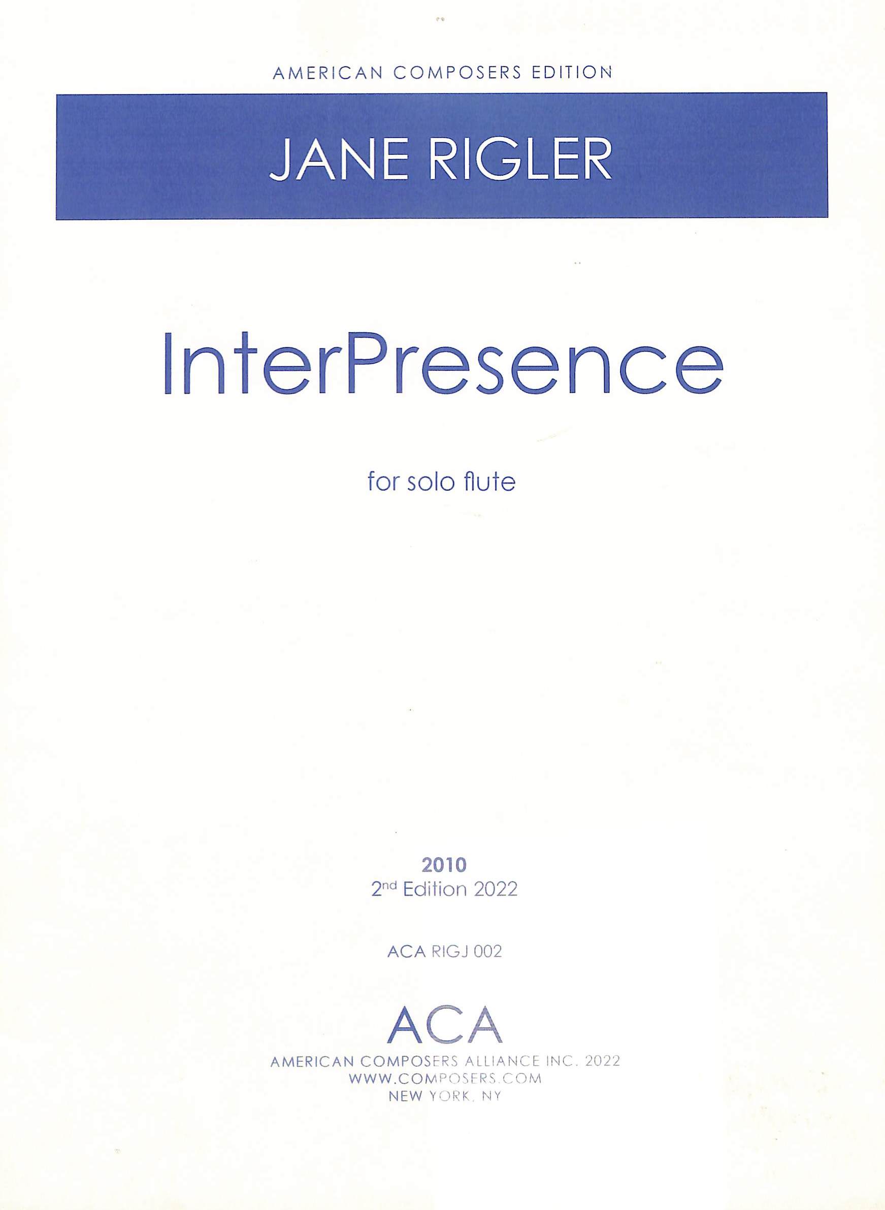 Rigler, J :: InterPresence
