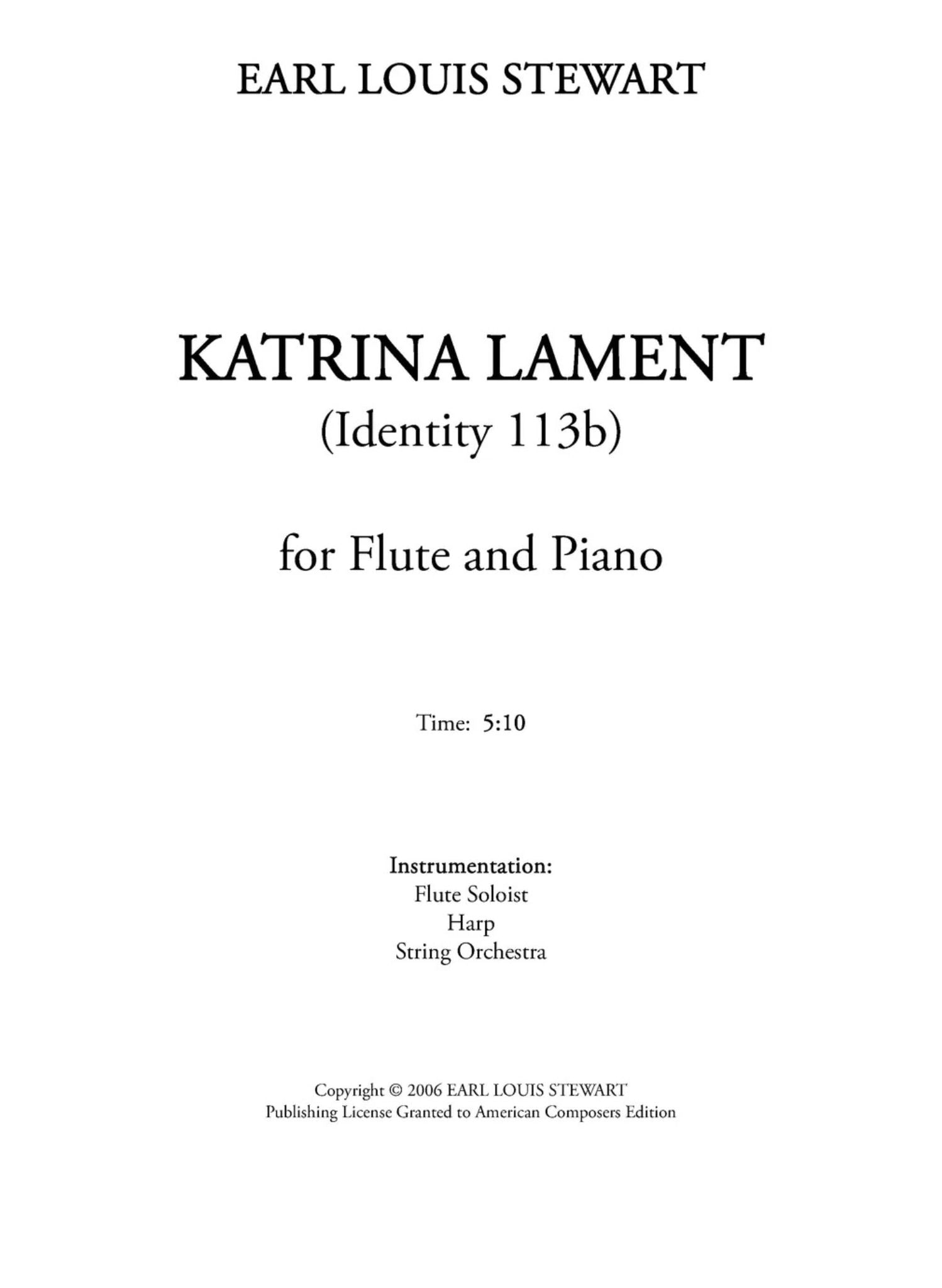 Stewart, EL :: Katrina Lament