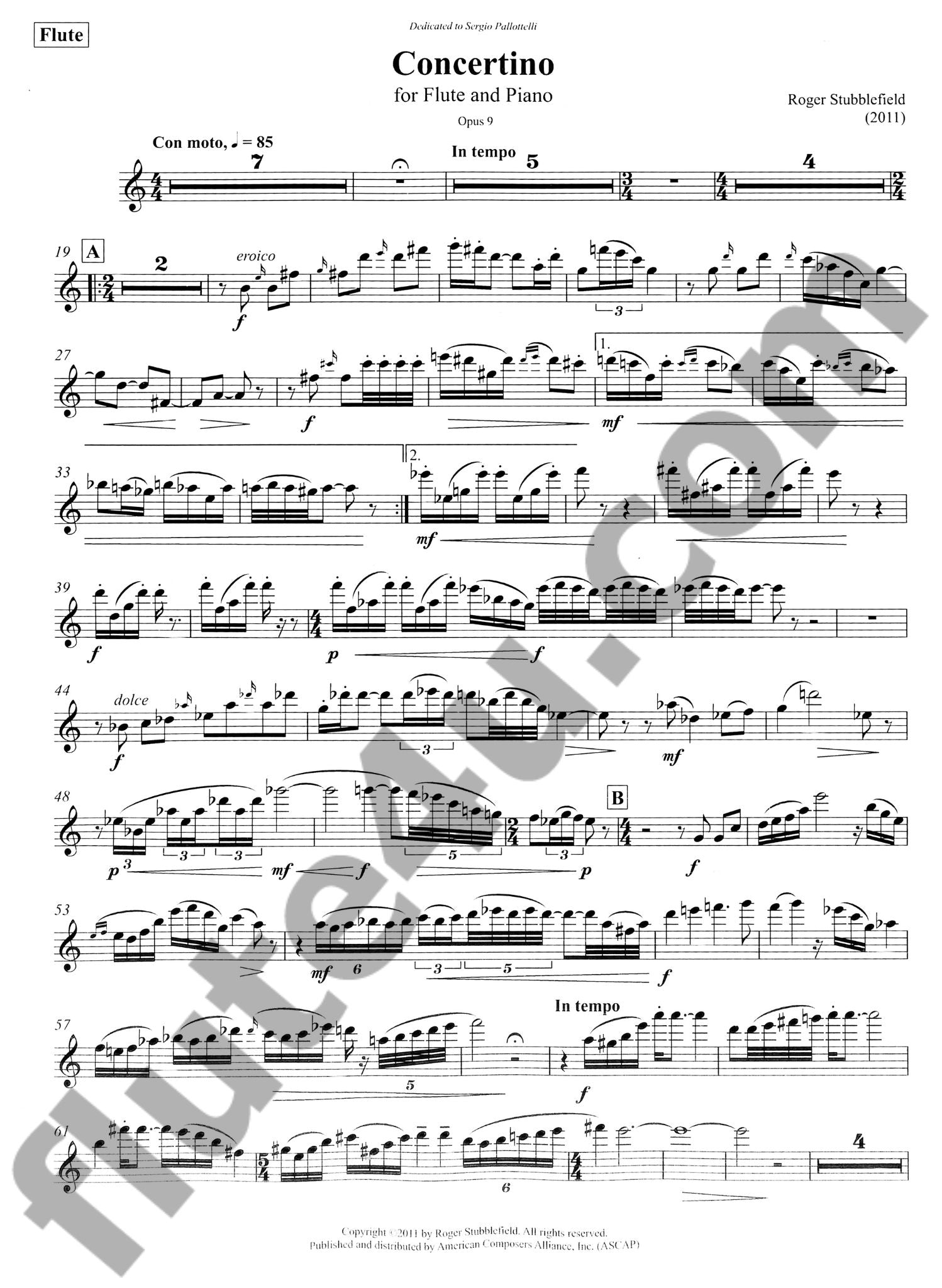 Stubblefield, R :: Concertino, op. 9