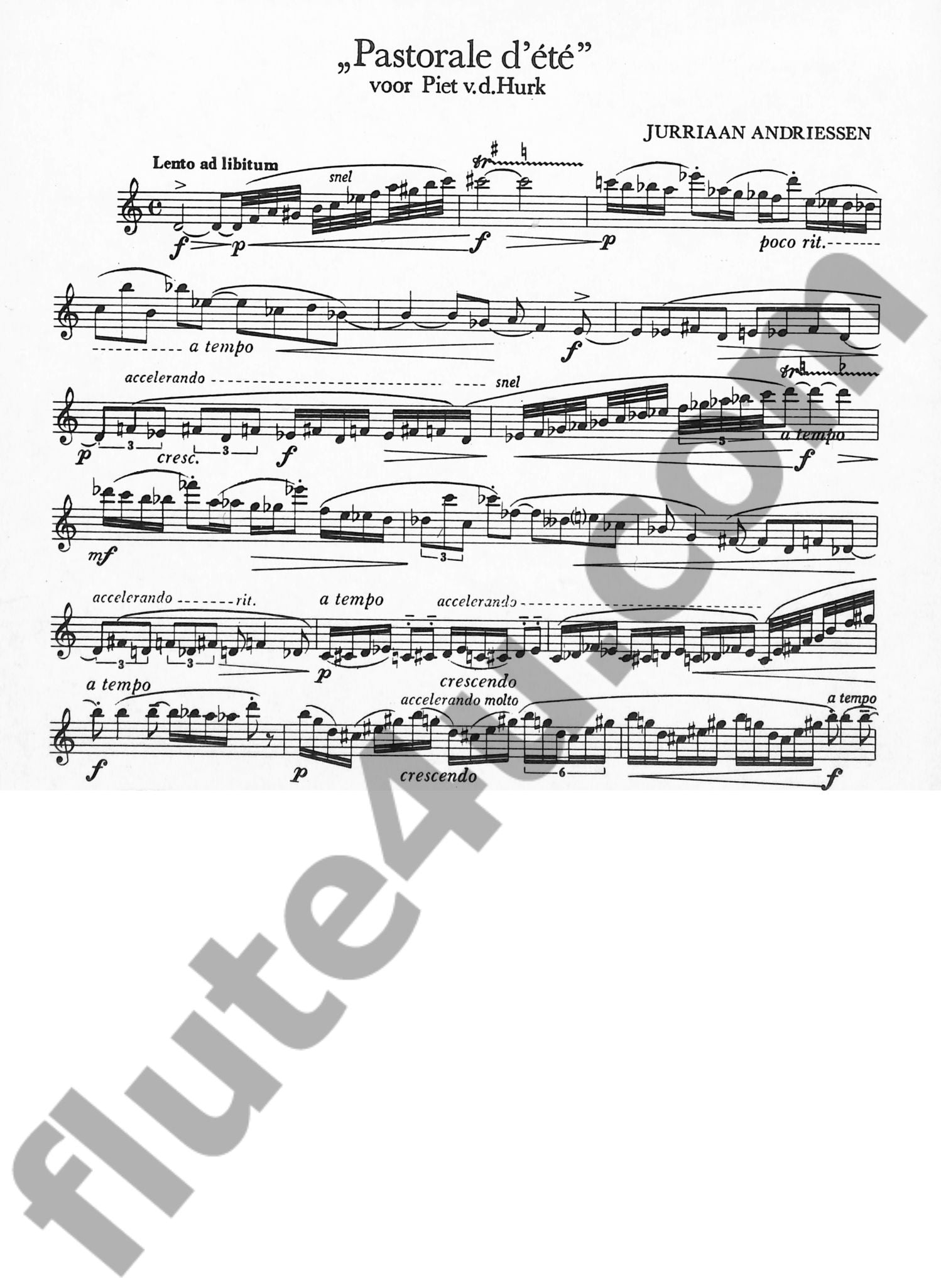 Andriessen, J :: Pastorale d'ete
