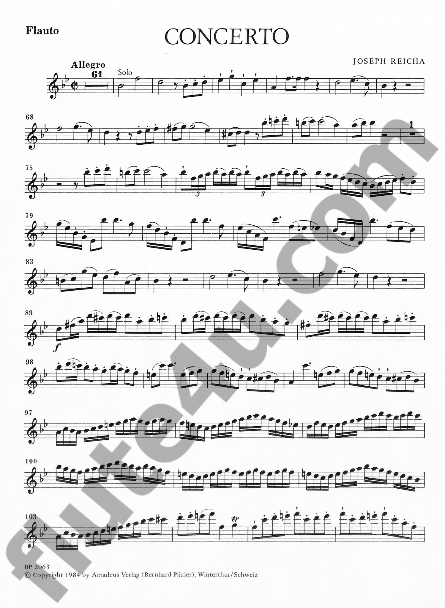 Reicha, J :: Concerto