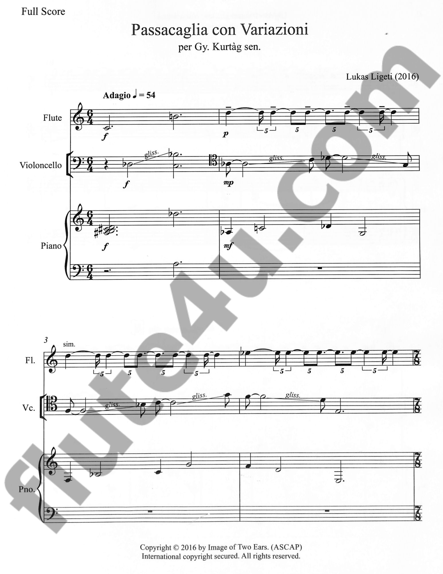 Passacaglia con Variazioni