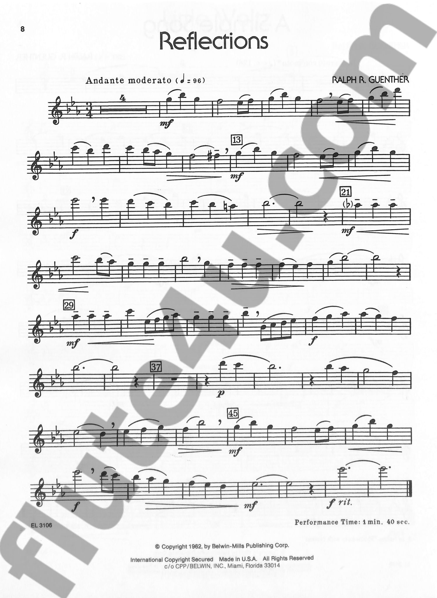 Various :: Flute Solos Level One Flute Part