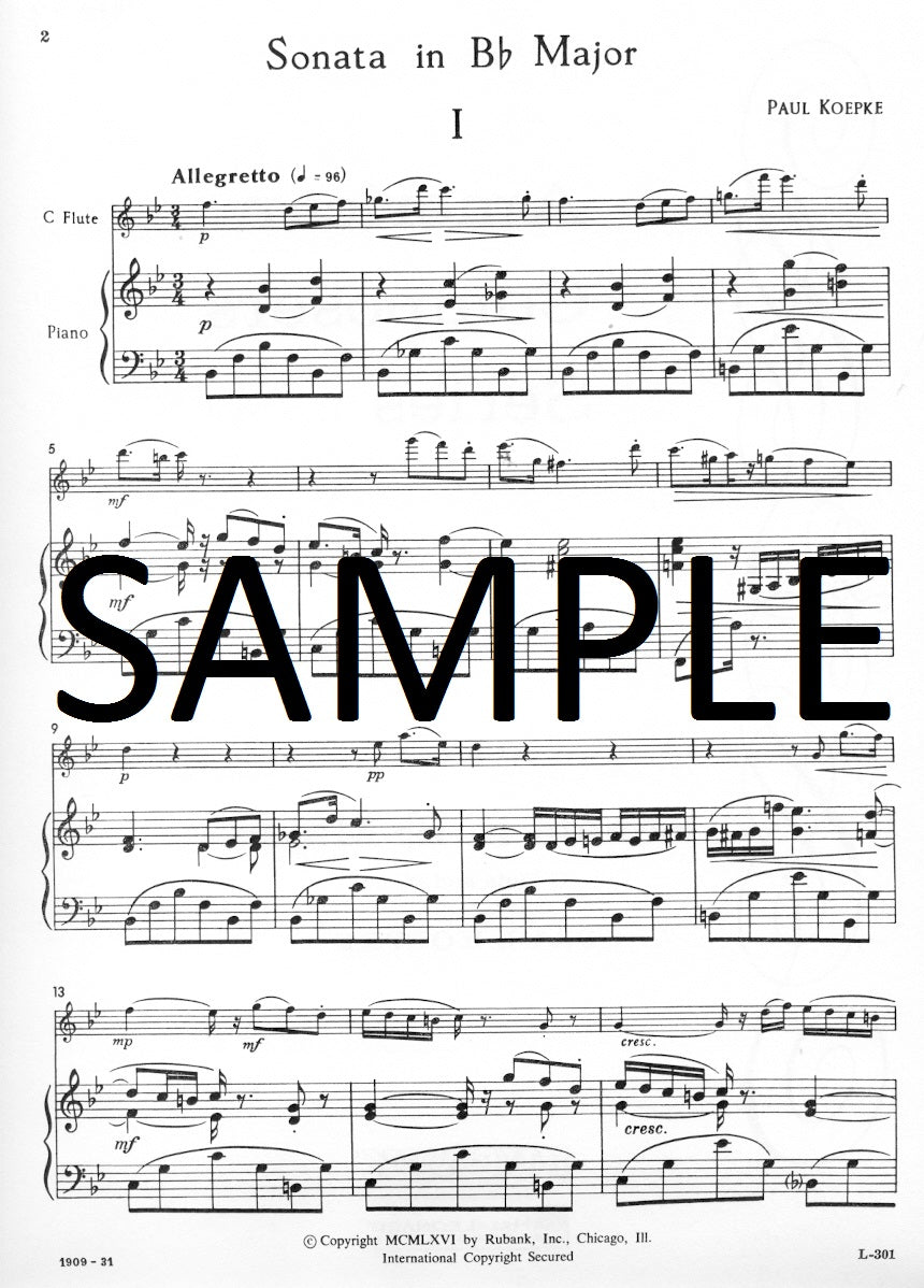 Sonata in B flat major