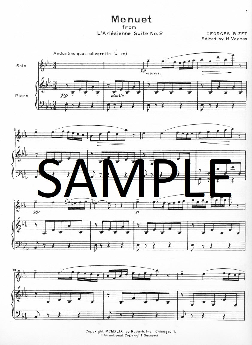 Bizet, G :: Menuet (from L'Arlesienne Suite No. 2)