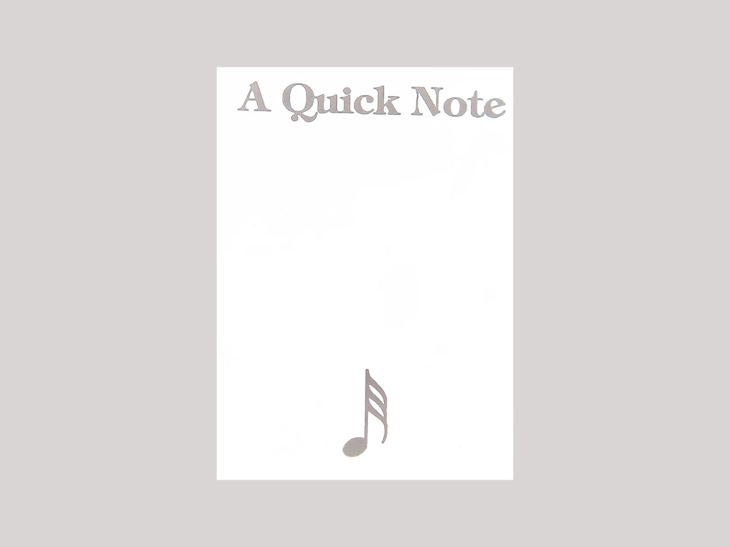 Mini Notepad - A Quick Note