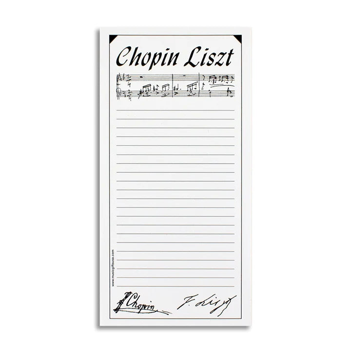 Note Pad 'Chopin Liszt'