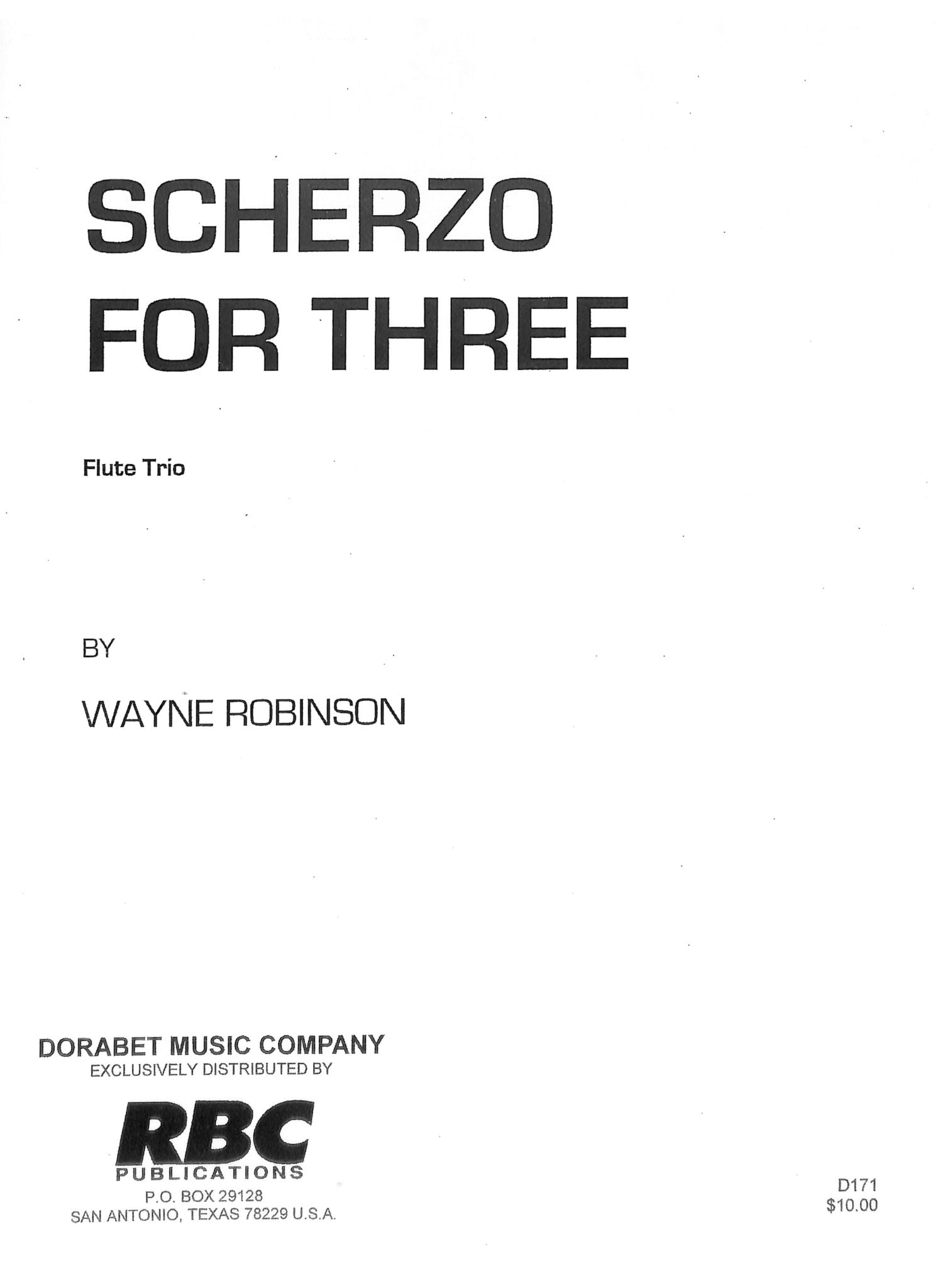 Robinson, W :: Scherzo for Three
