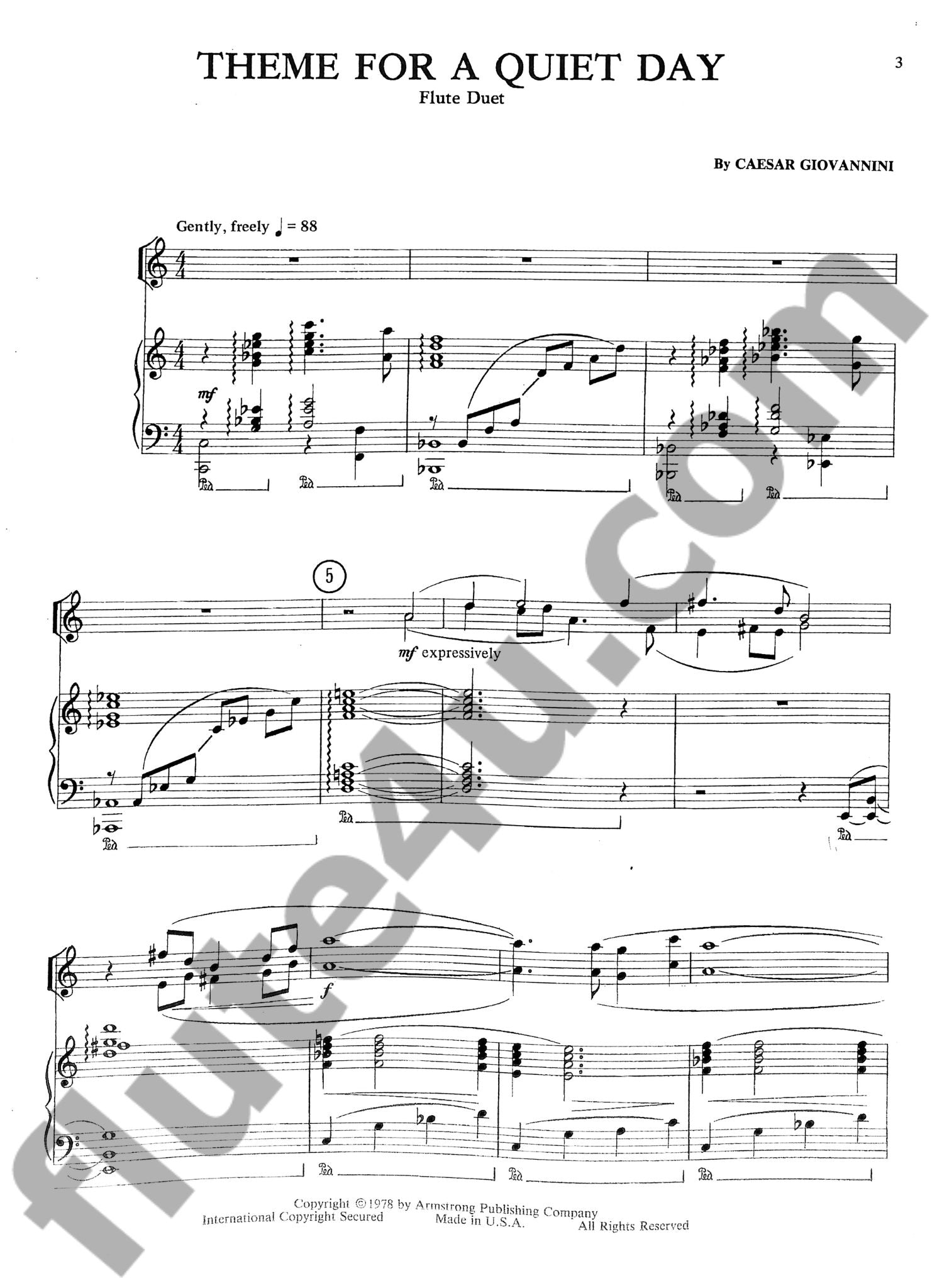 Giovannini, C :: Theme for a Quiet Day