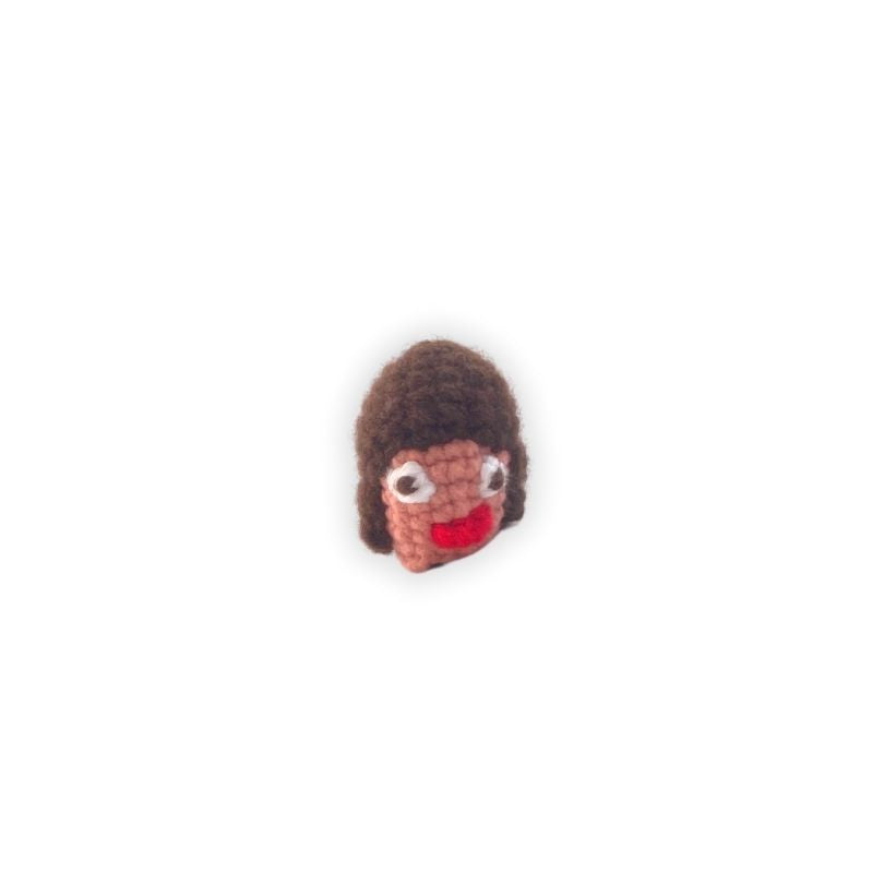 Brown Hair Woman Hat for C Flute